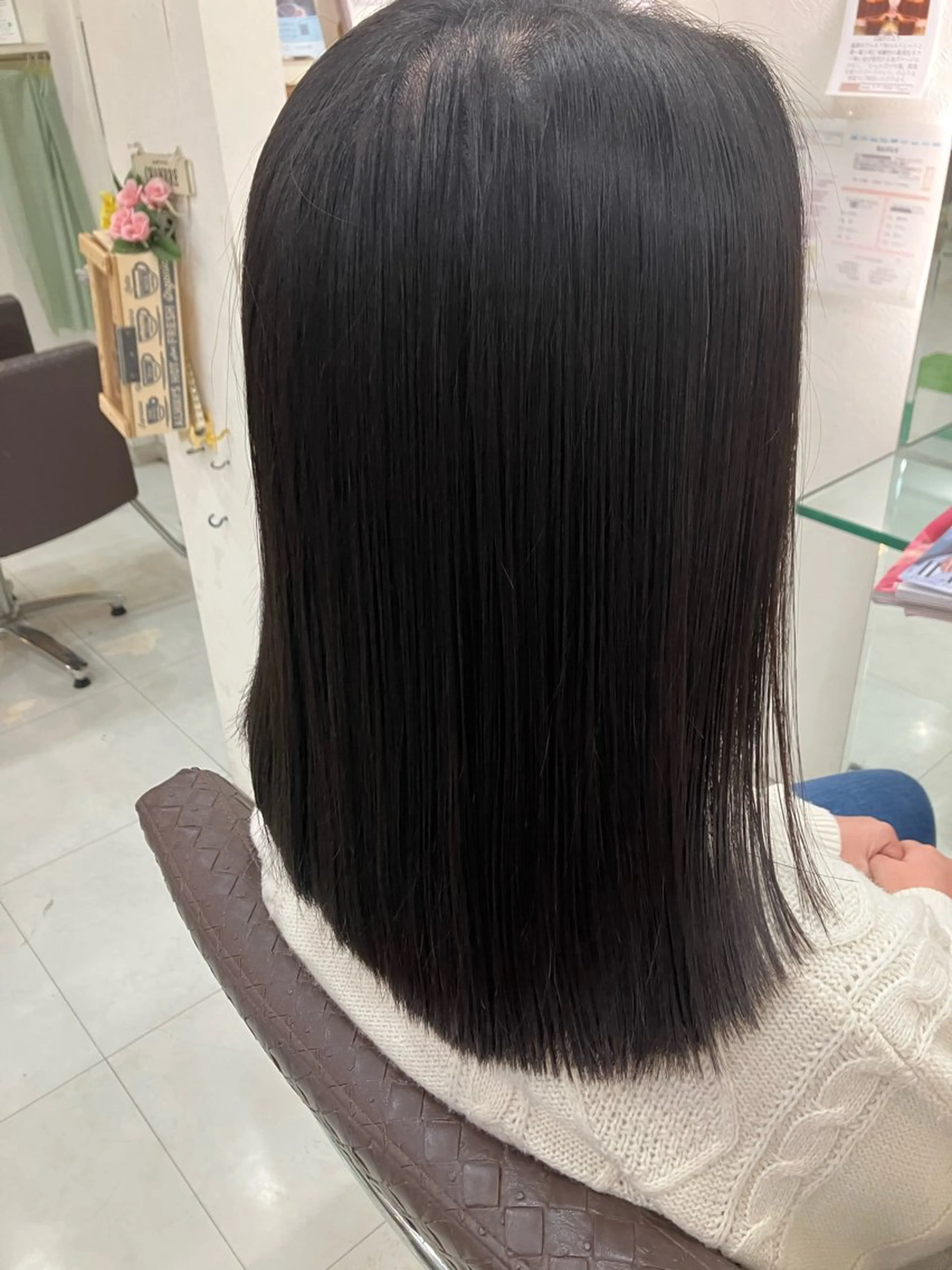 ミディアム 縮毛矯正 🌸美髪の魔法＊ リラジュネス🌸のヘアスタイル