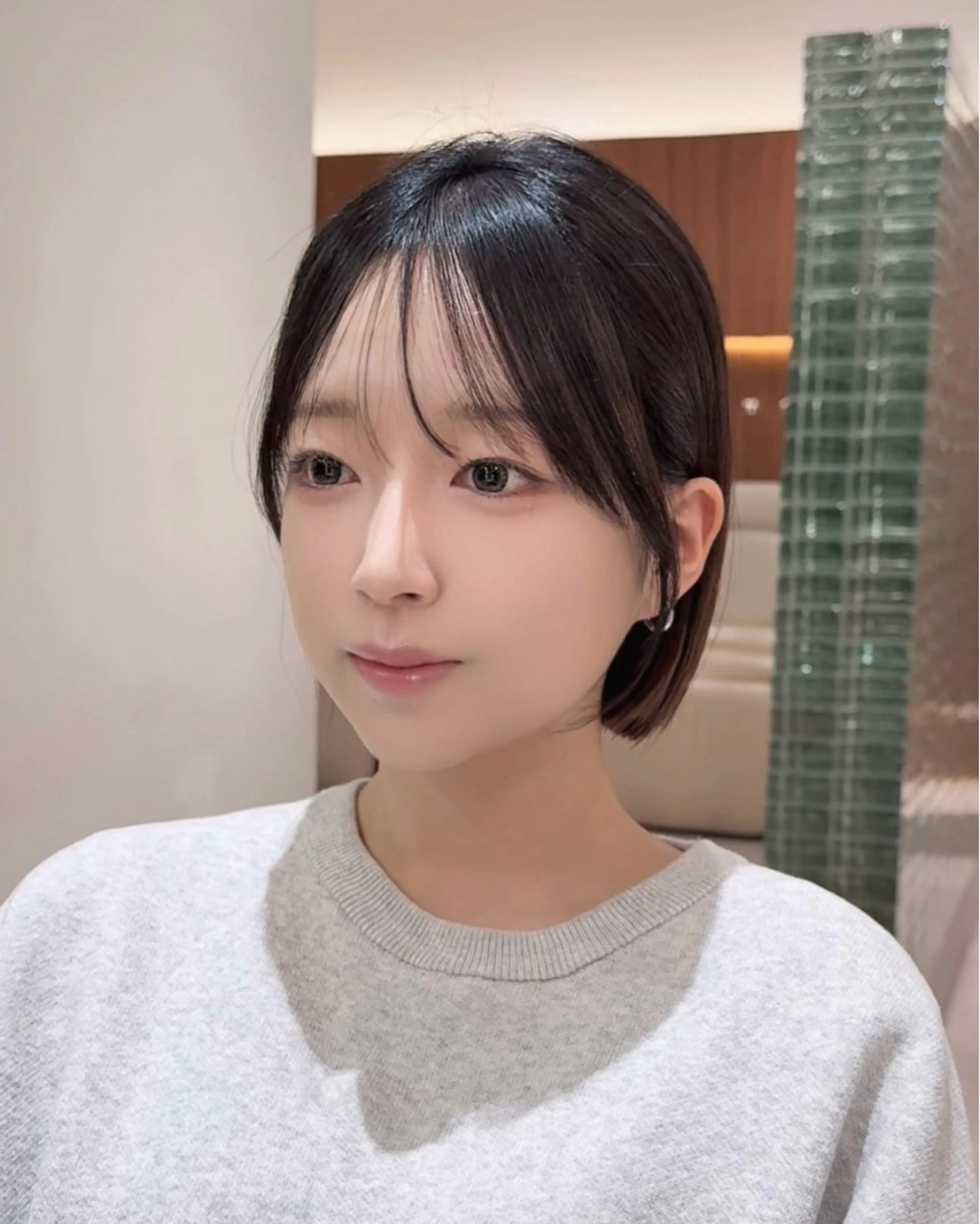 ショート 切りっぱなしボブ ショートボブ ボブレイヤー ボブ くびれヘア カット トリートメント 田中航平/渋谷ボブ/ レイヤーボブのヘアスタイル