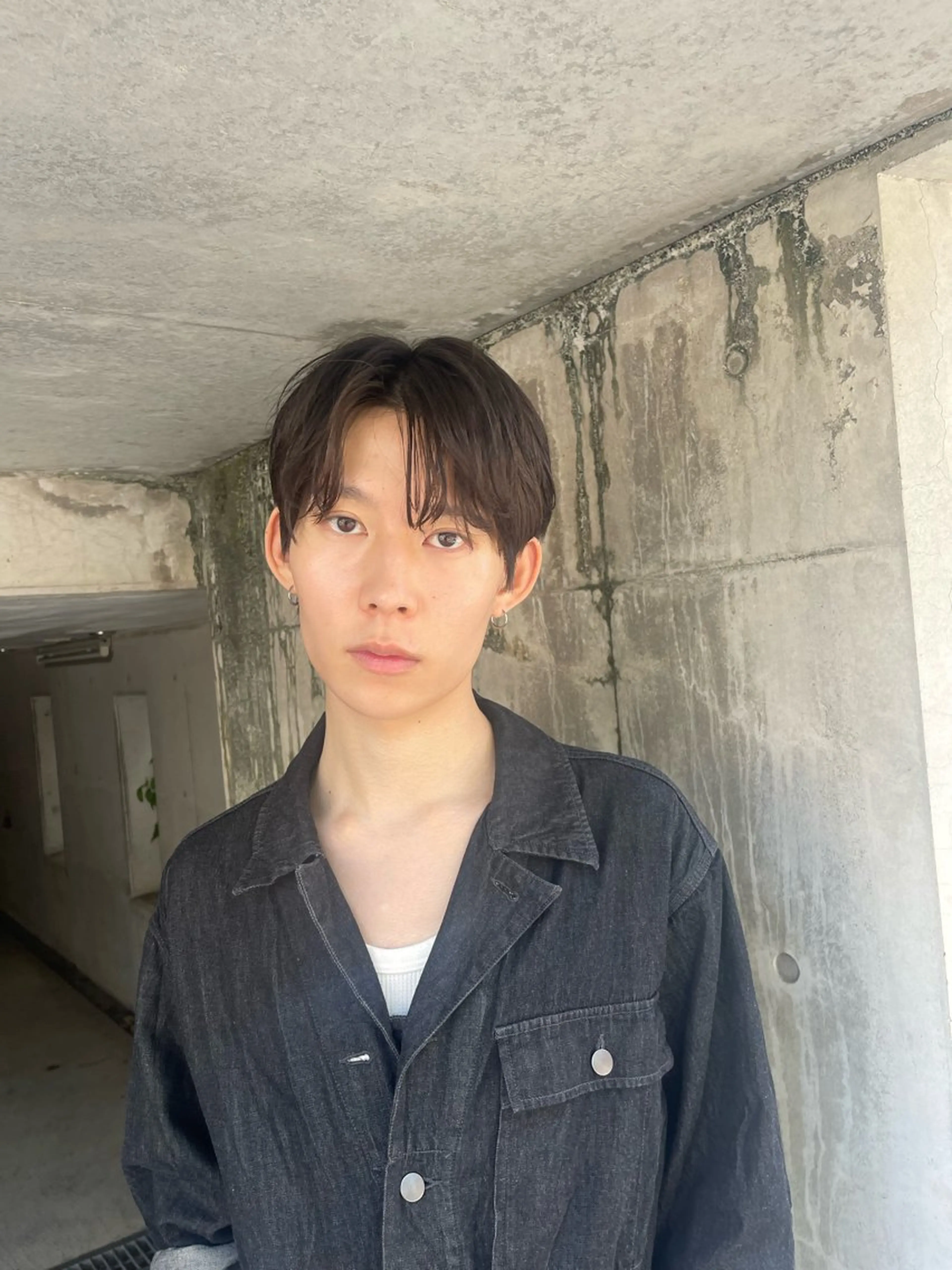 メンズ センターパート カット ボブ/レイヤー /河内温太のヘアスタイル