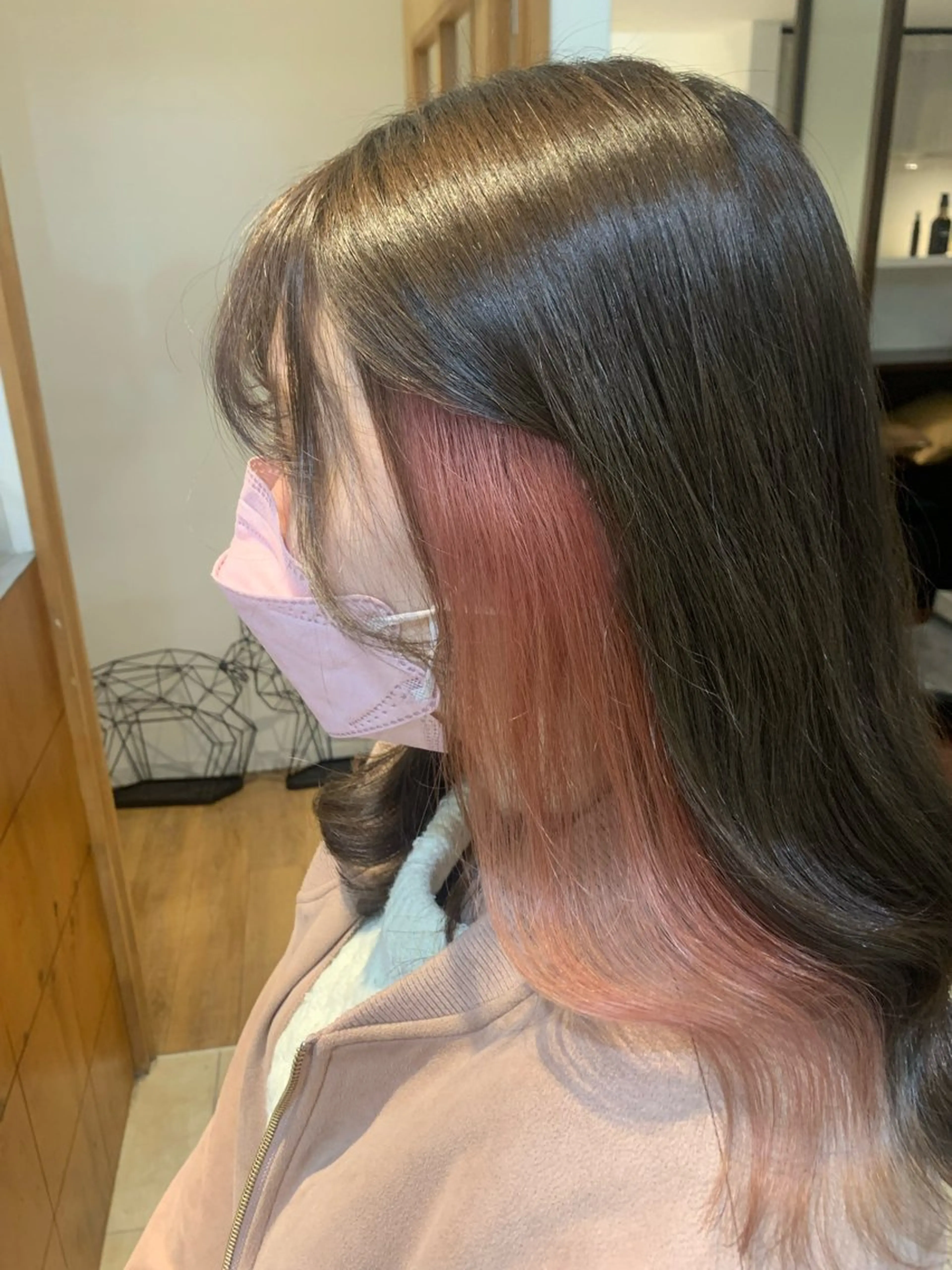 セミロング ヘアカラー 庄司 沙羅のヘアスタイル