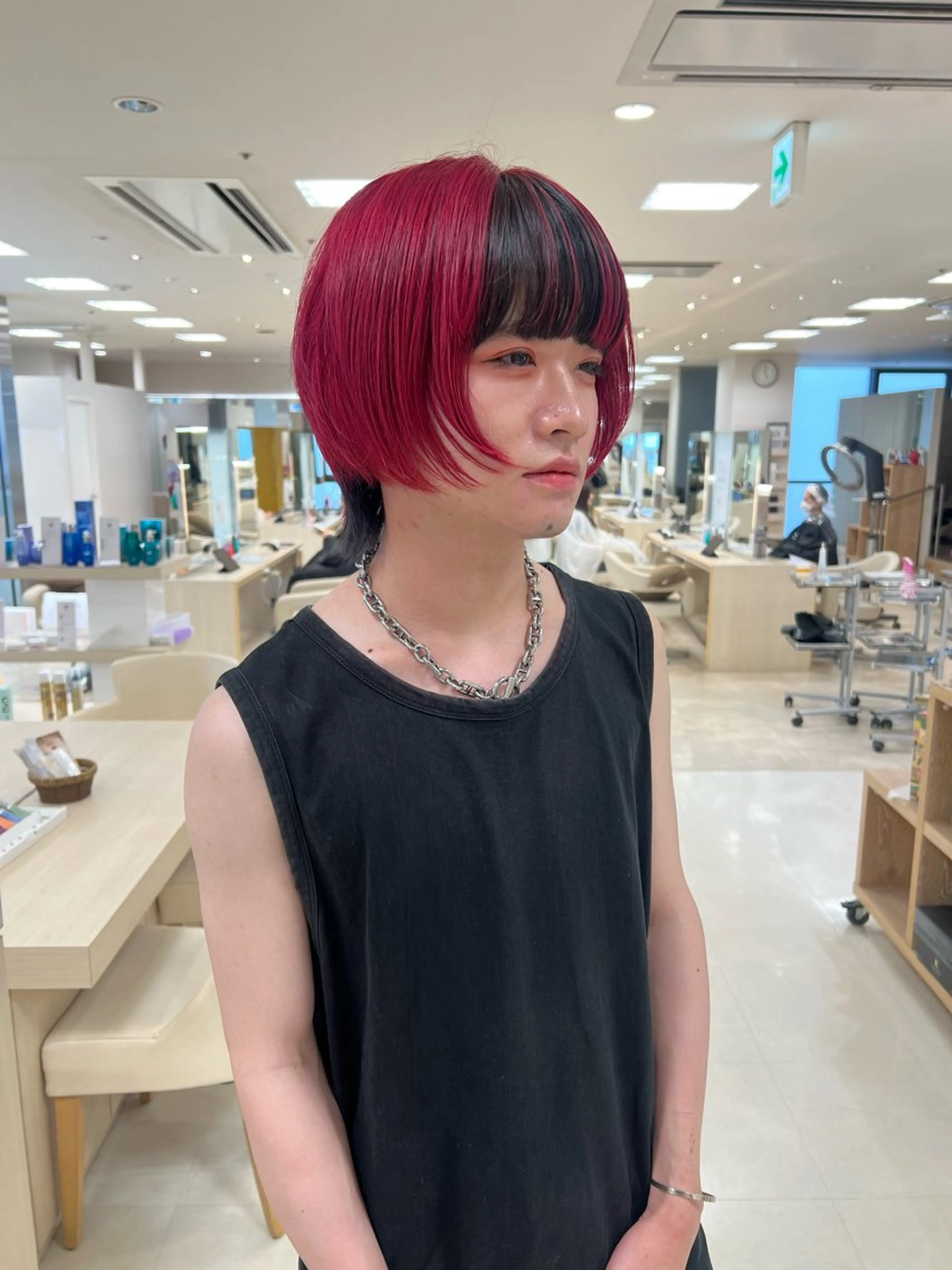 ショート カラー メンズ ヘアカラー トリートメント ヘアセット ハイトーン/ウルフ /レイヤー/坂野幸伸のヘアスタイル