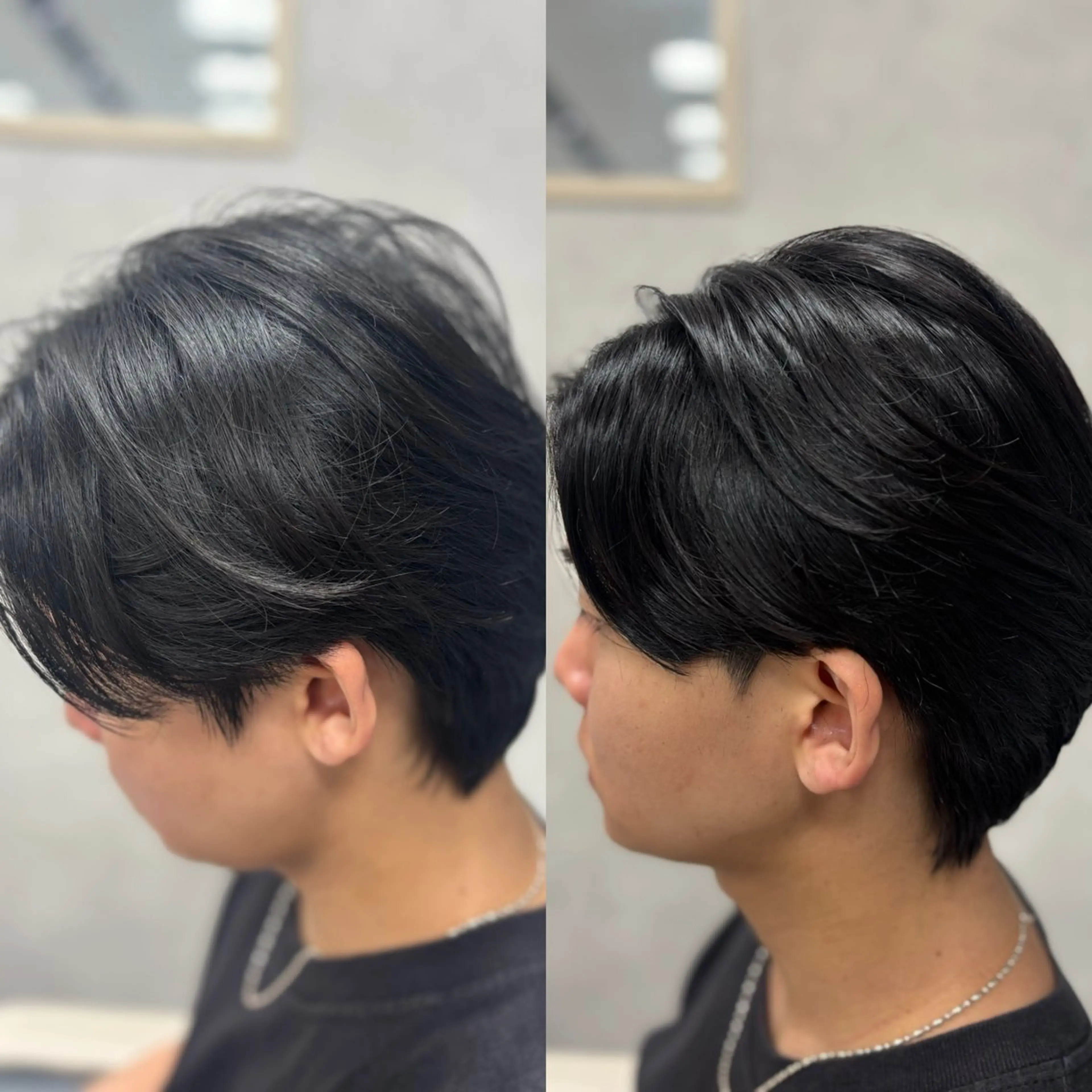 ショート メンズ 縮毛矯正 トリートメント メンズ特化韓国風 パーマスタイル/りんのヘアスタイル