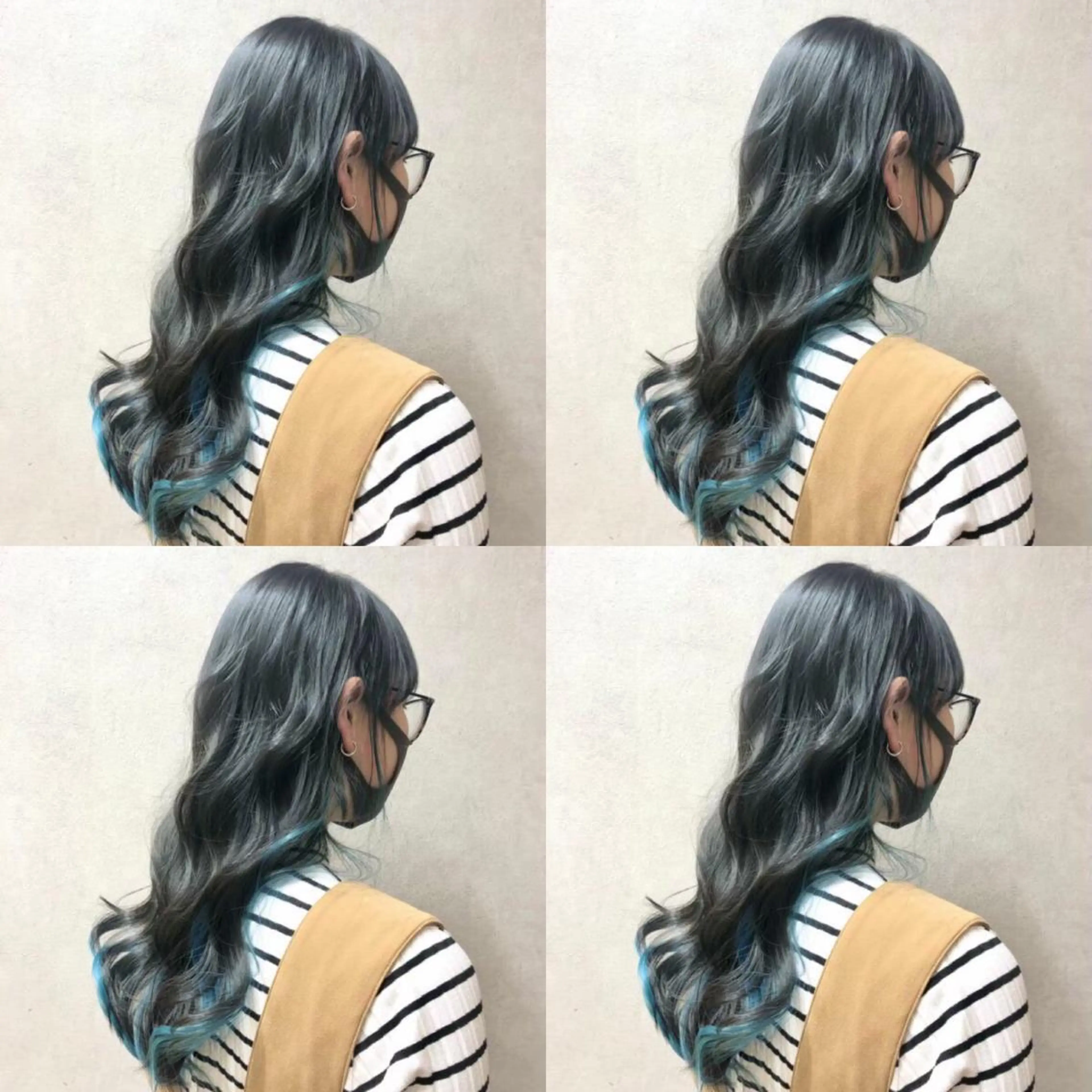 ロング カラー ヘアアレンジ インナーカラー 💎yuto💎 ハイトーン/韓国ヘアのヘアスタイル