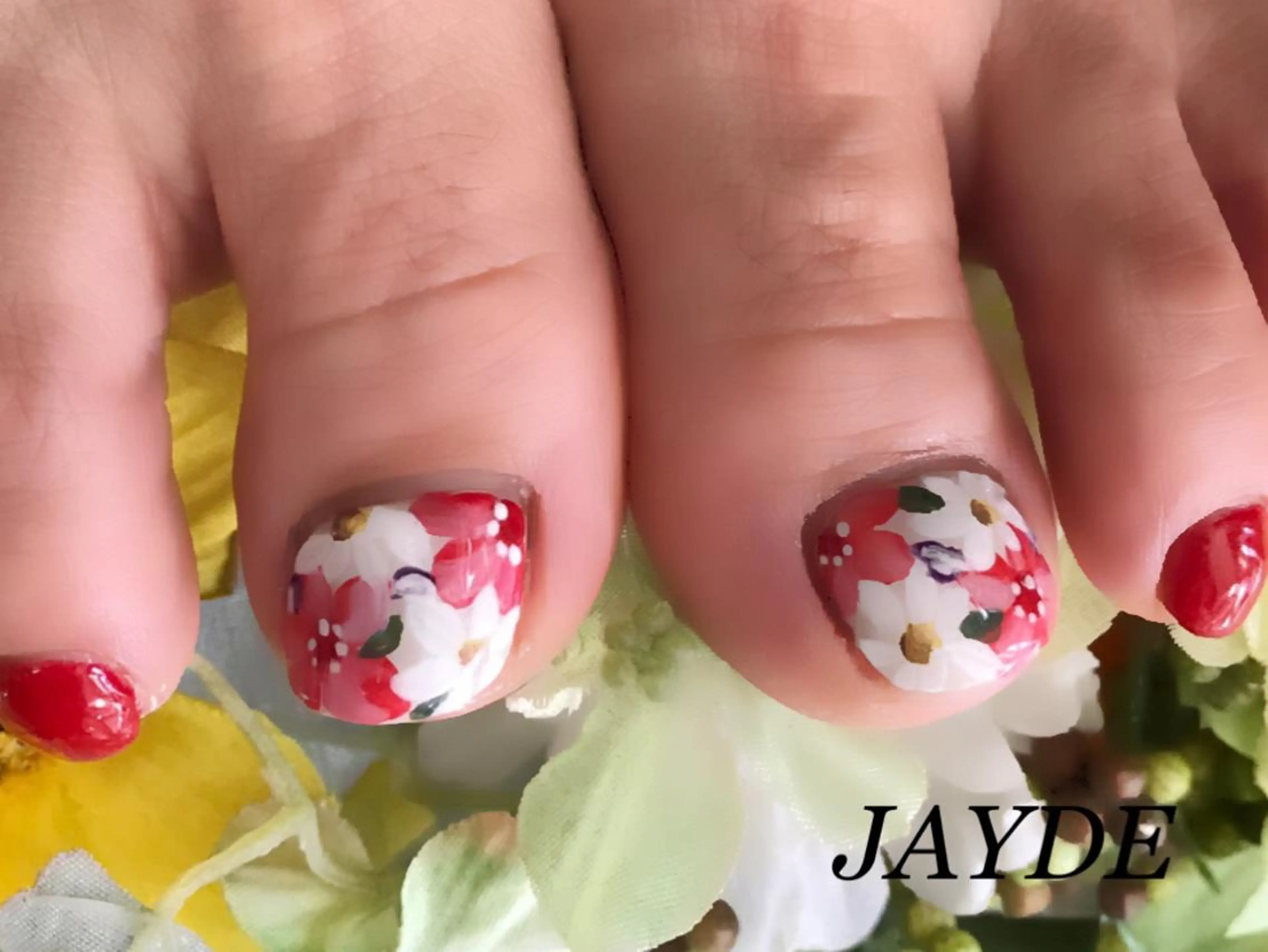 ネイル アートネイル フラワーネイル フットネイル JAYDE ジェイドのマツエク・マツパデザイン