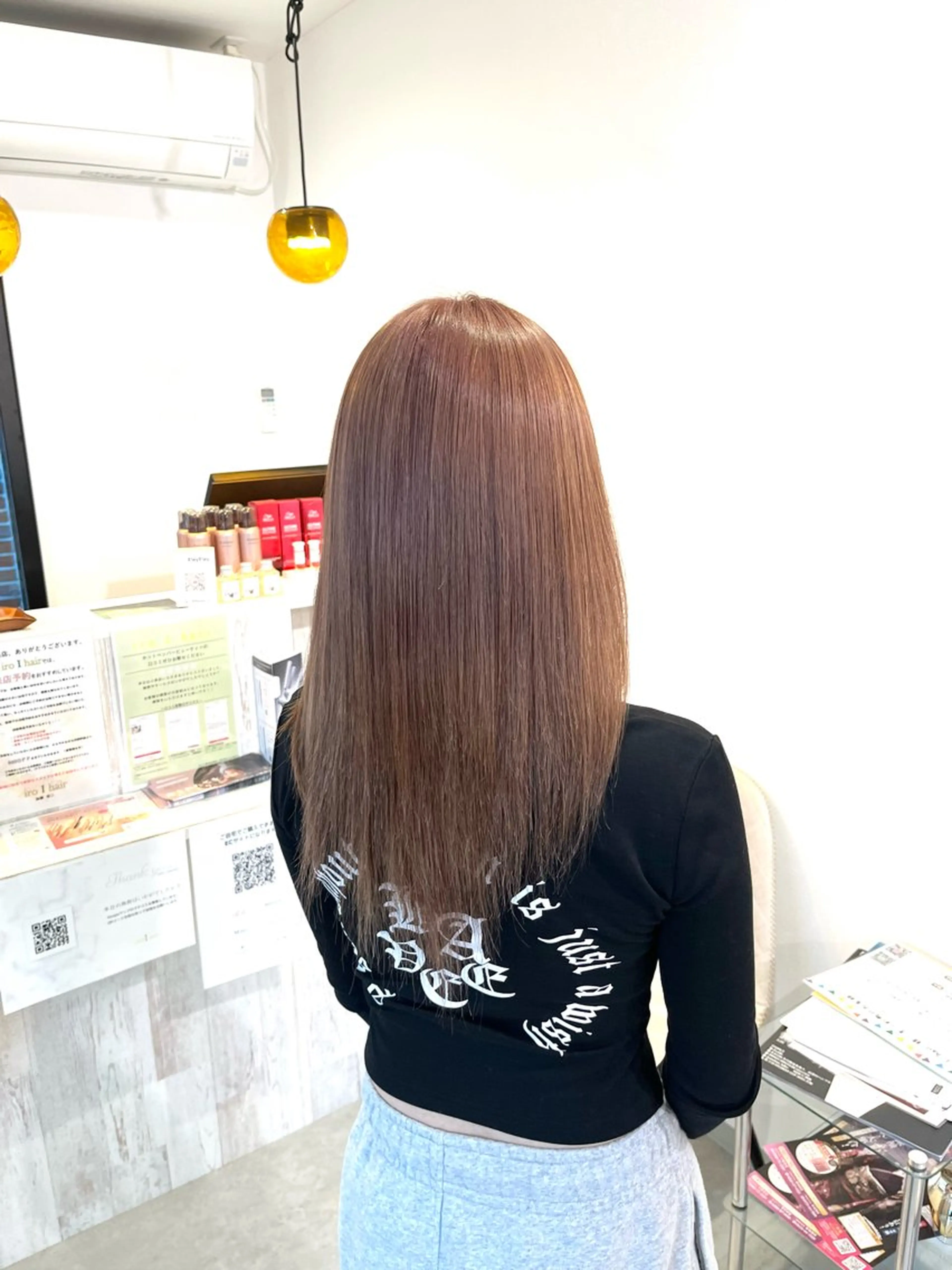 セミロング カラー イロアイヘアー Renのヘアスタイル