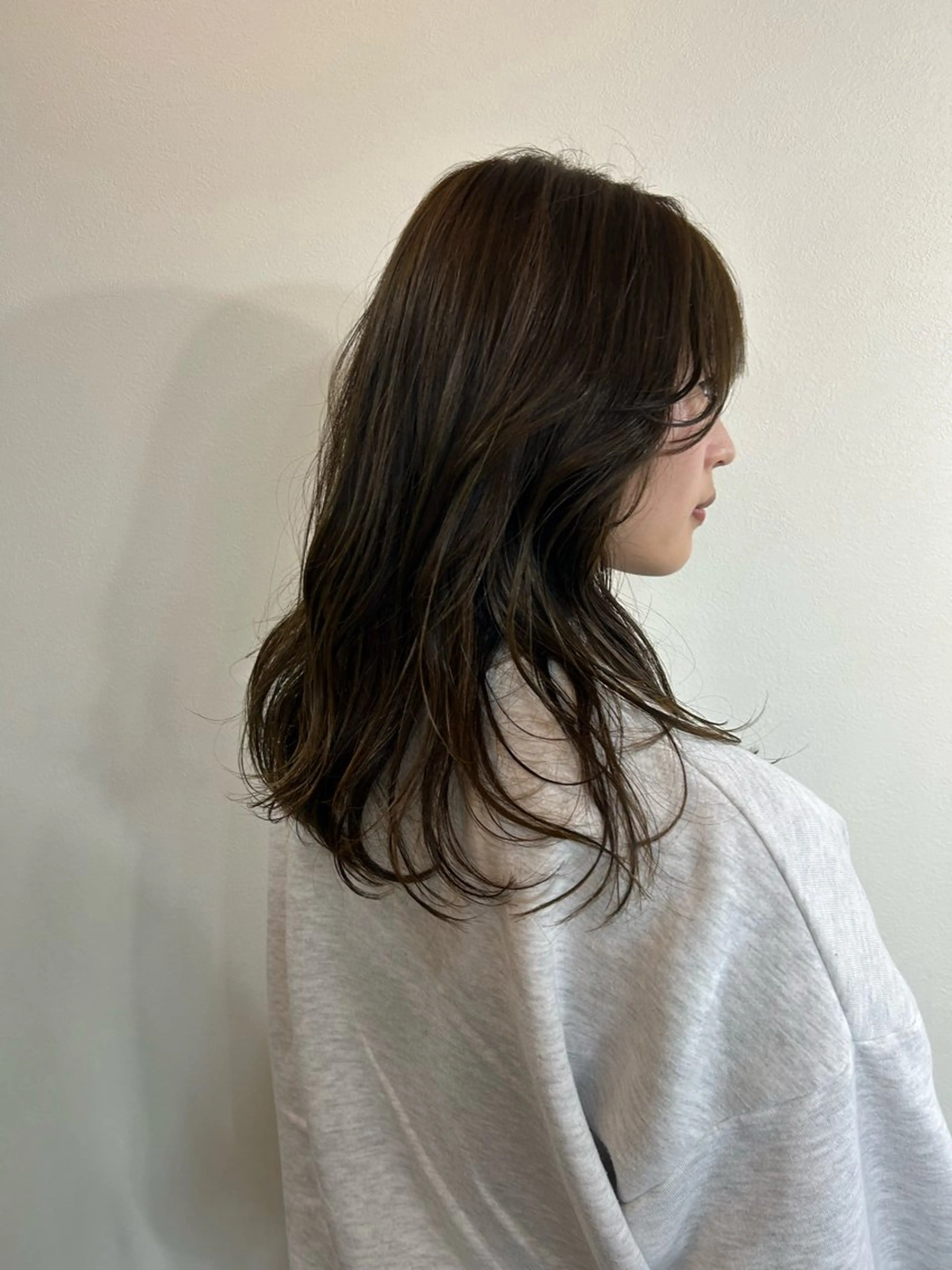 セミロング 顔周りカット 💎AXIS 本店 うらら💎のヘアスタイル