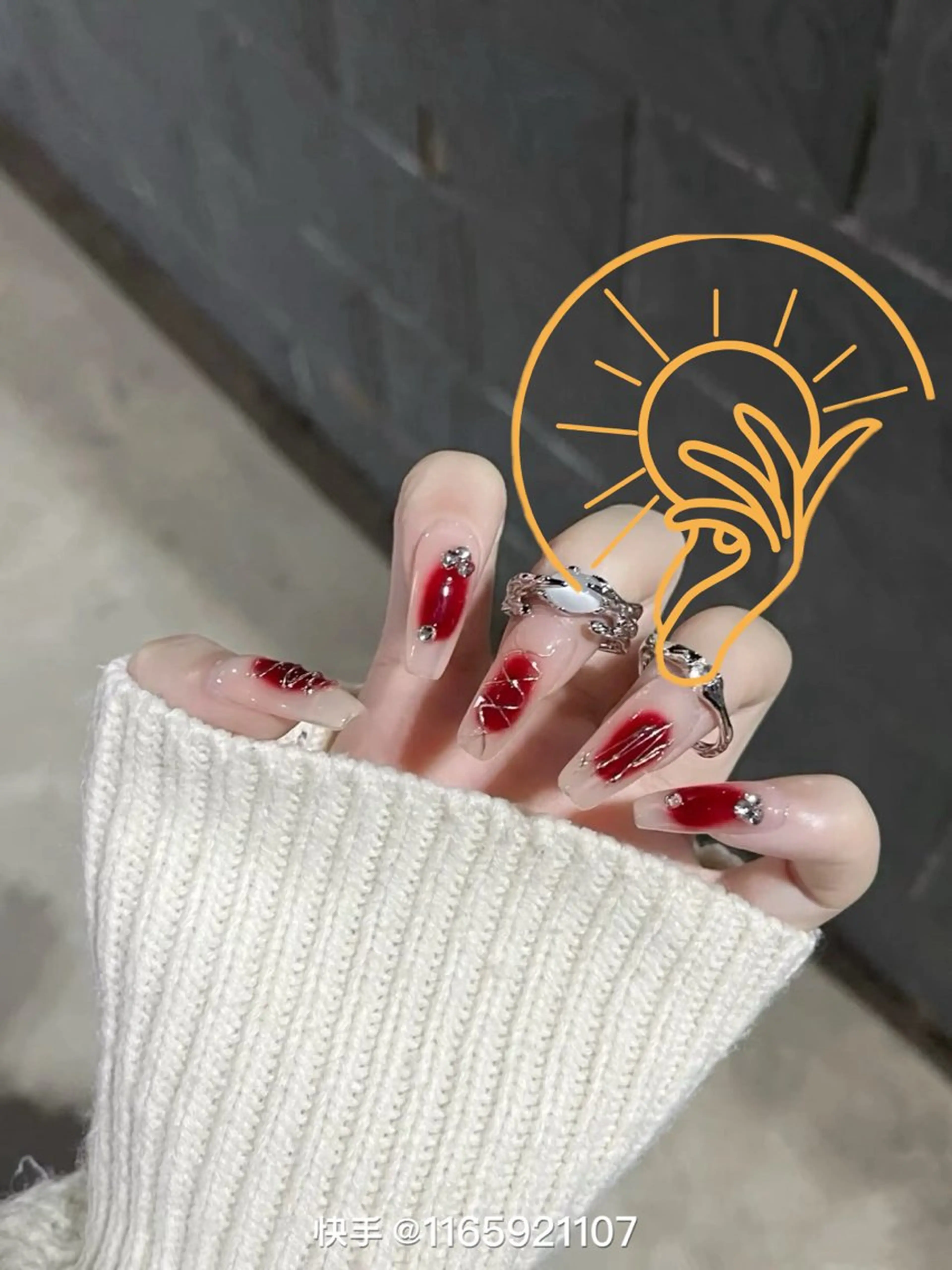 ネイル 長さ出し フレンチネイル ジェルネイル 韓国ネイル マグネットネイル sun nail池袋 モデル募集のネイルデザイン