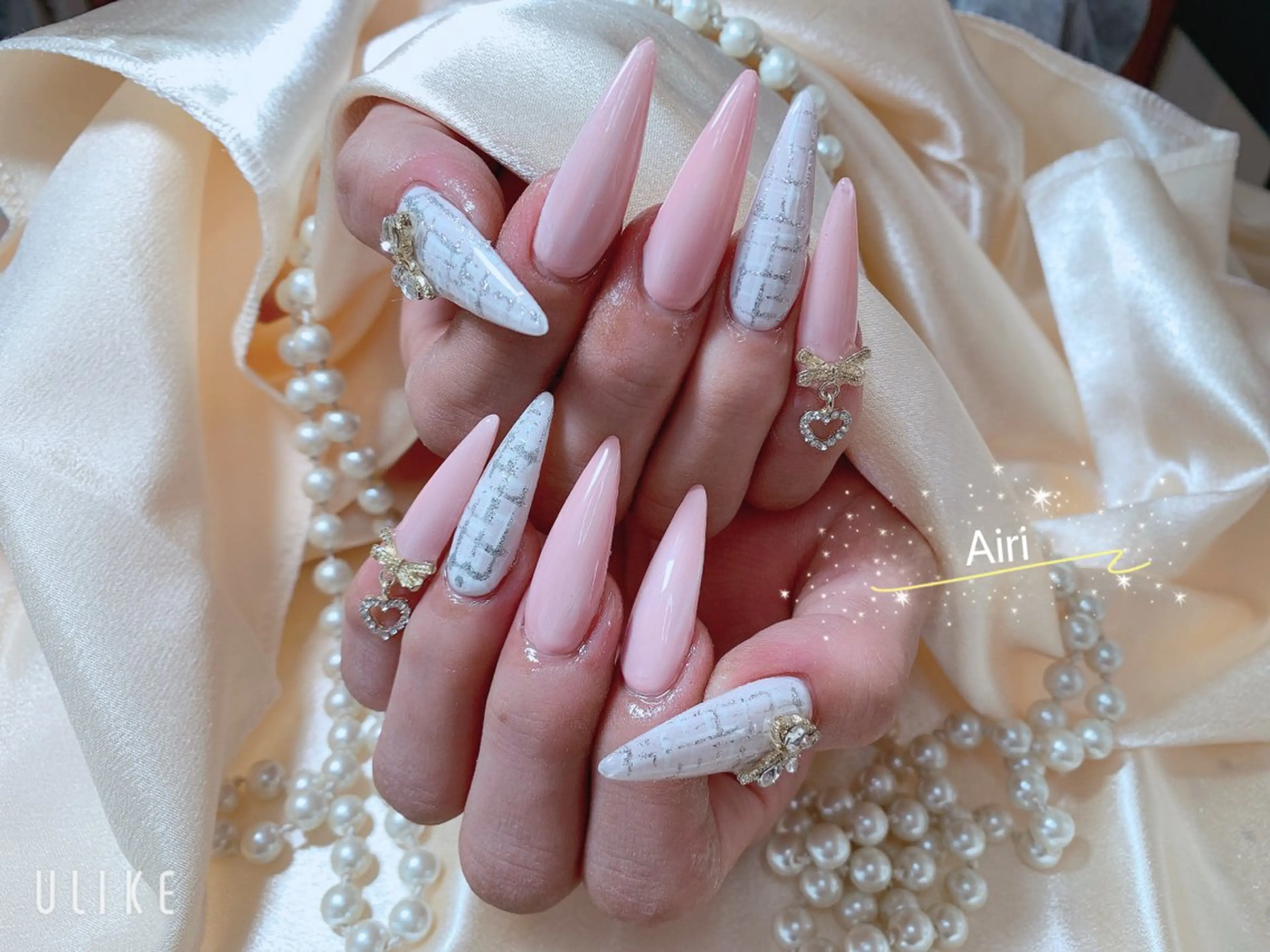 ネイル ネイルサロンAiri 長さ出し·シンプルのネイルデザイン