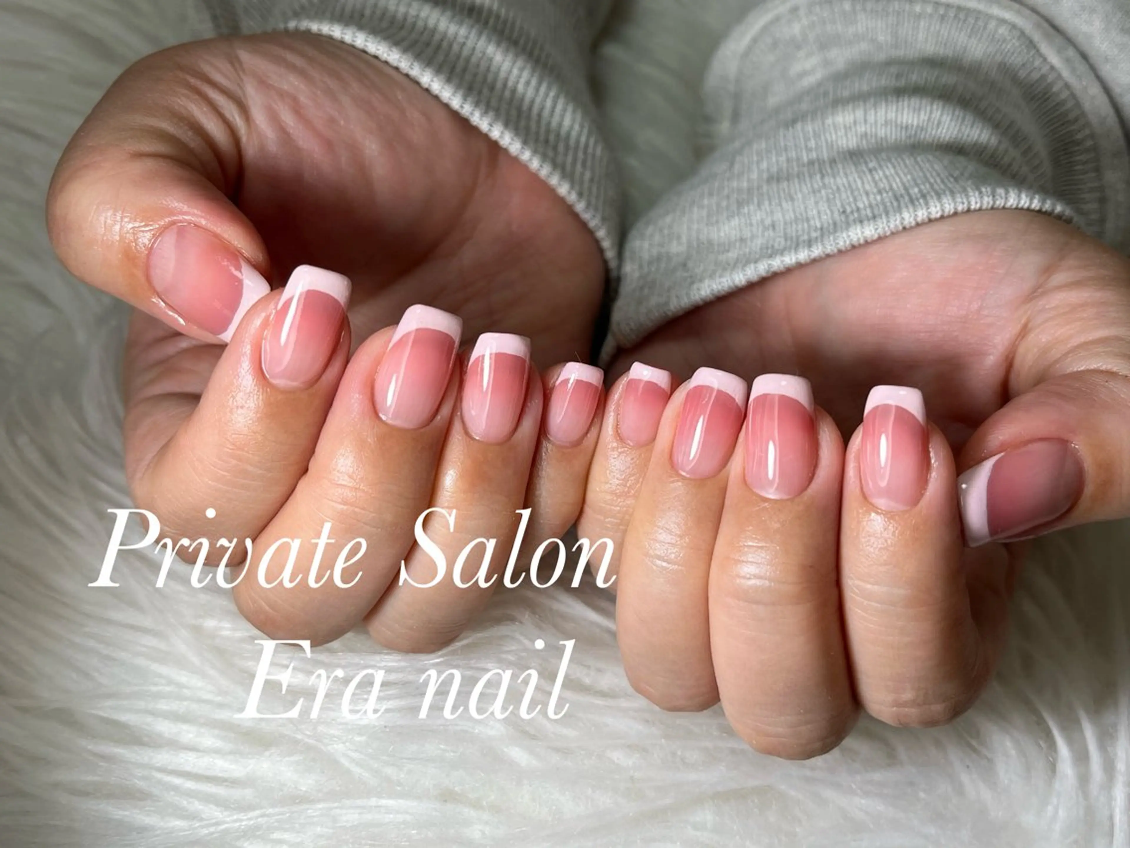 ネイル フレンチネイル グラデーション Era nailのネイルデザイン