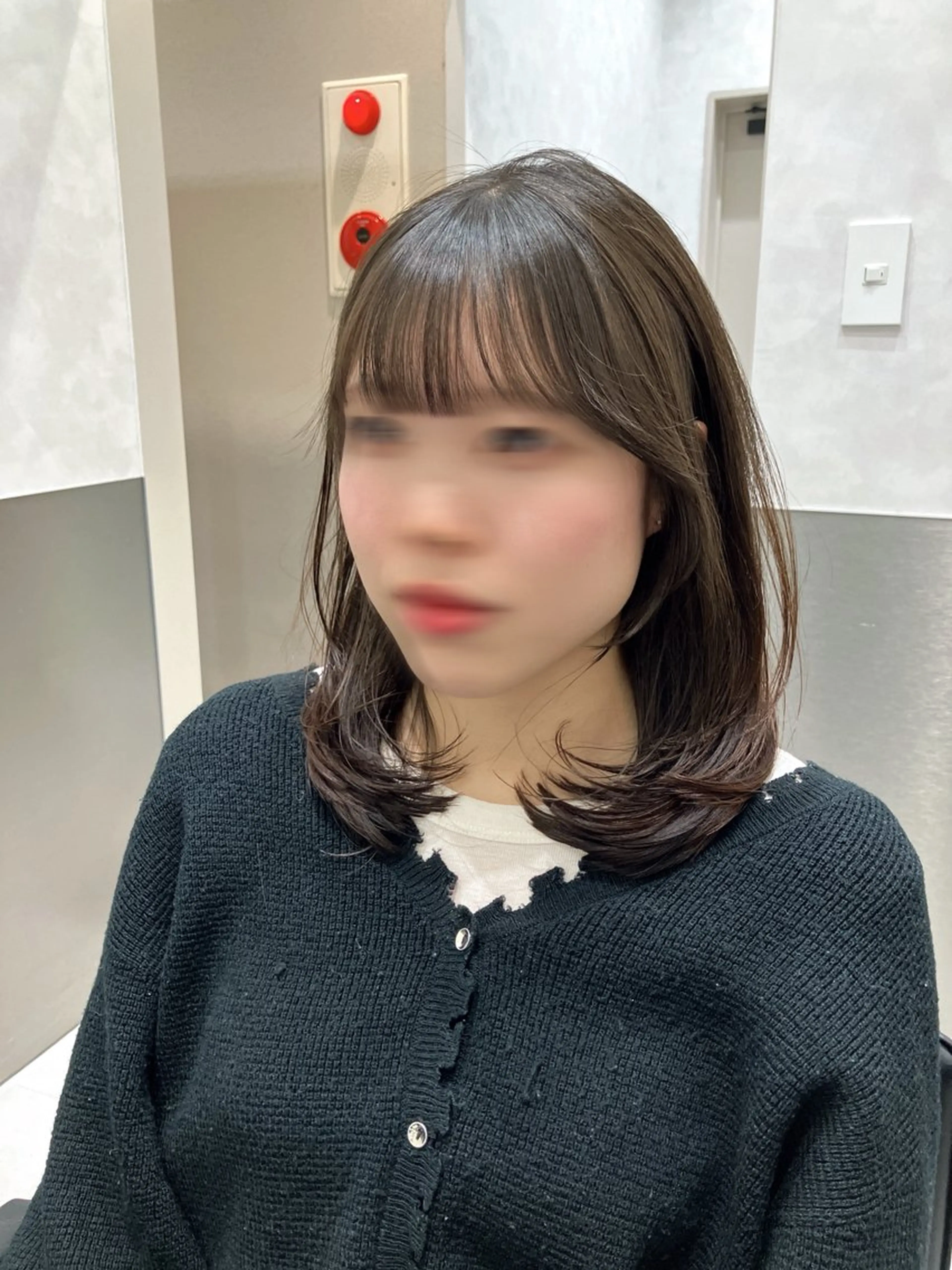 ミディアム カラー カット ヘアカラー トリートメント 💖ブリーチなし透明 感💖ASAHIのヘアスタイル