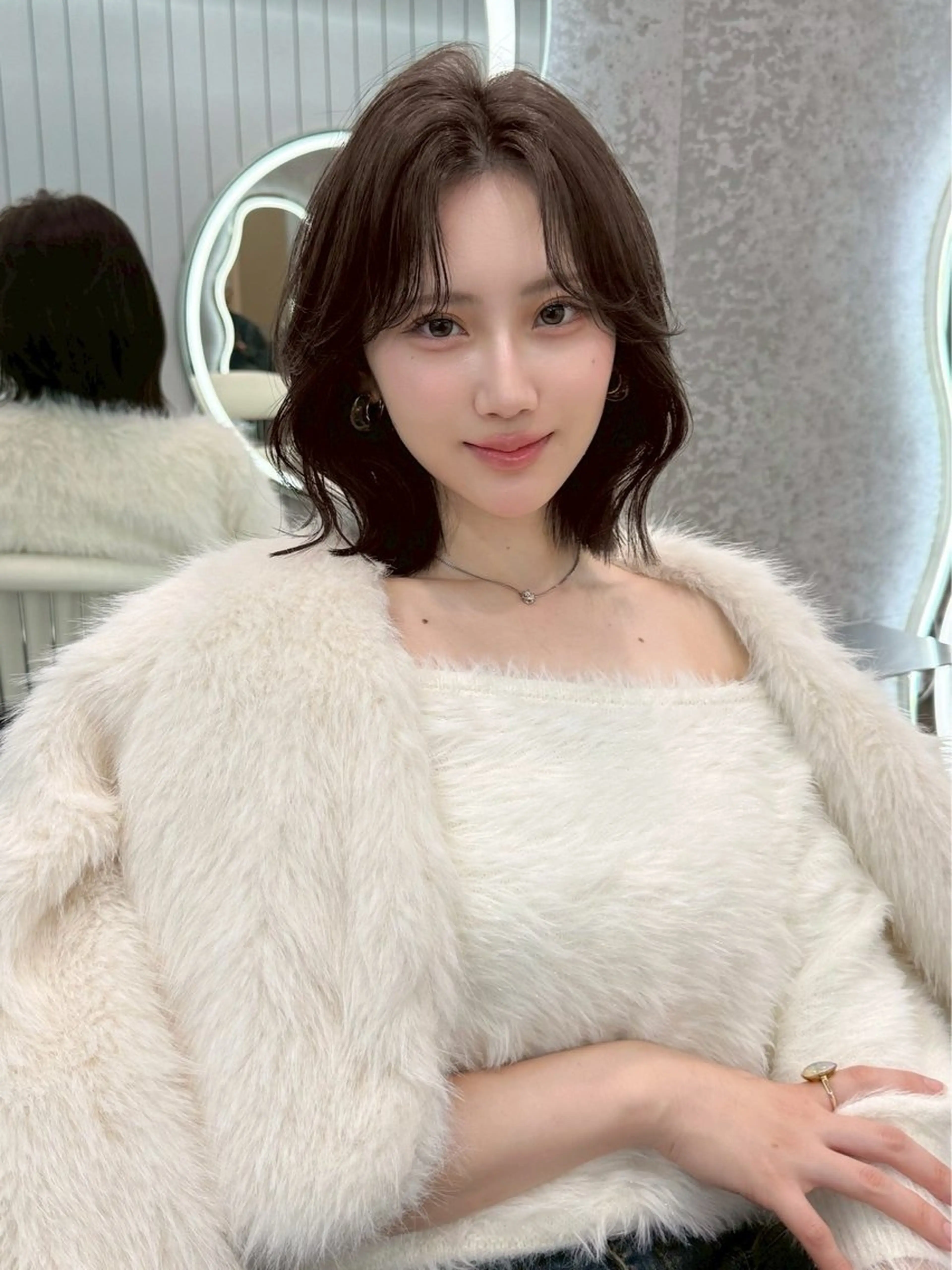 ミディアム カラー 大宮🫧艶カラー🩵 YUIのヘアスタイル
