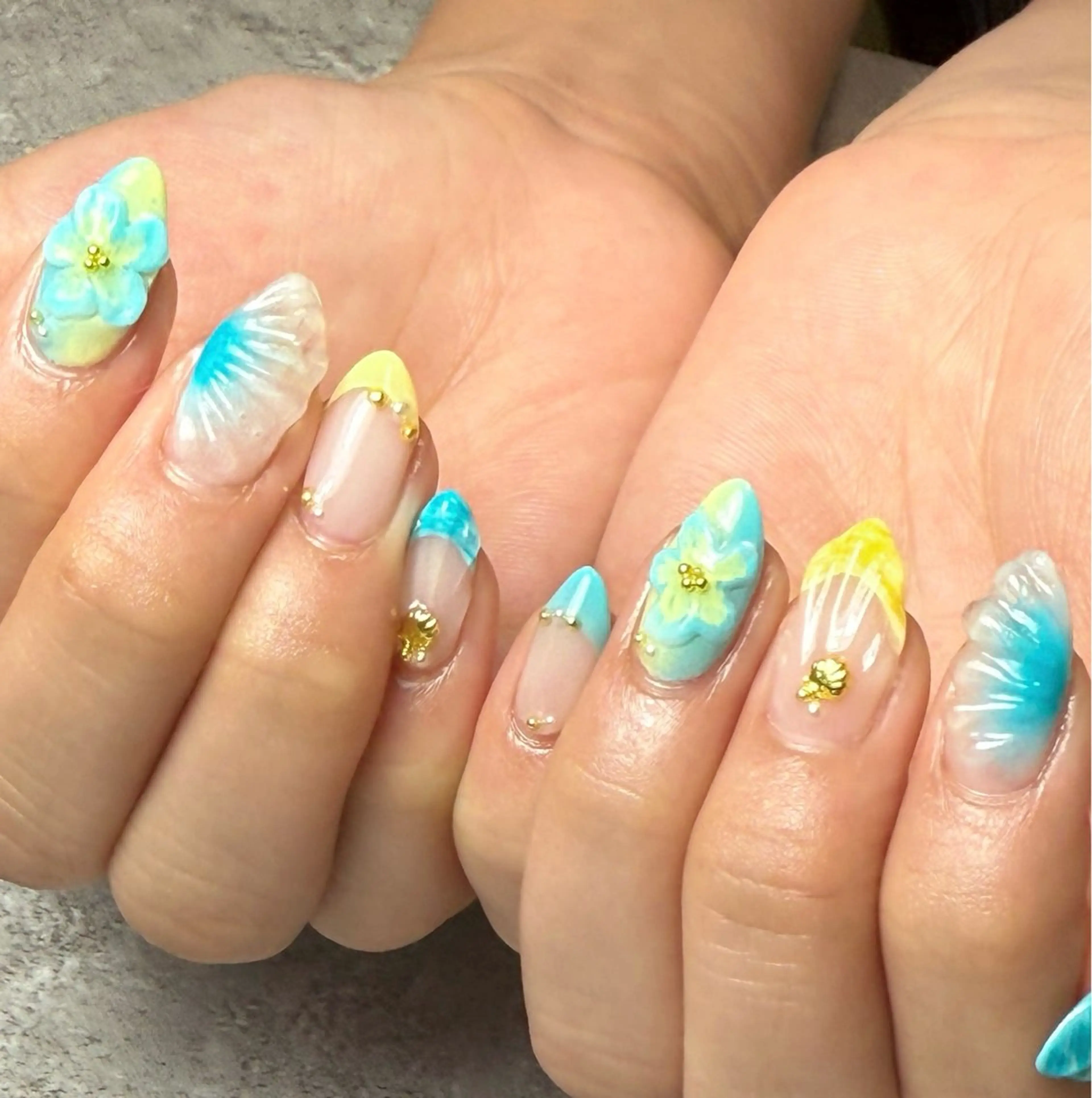 ネイル 夏ネイル ハンドネイル Narumi nailのネイルデザイン