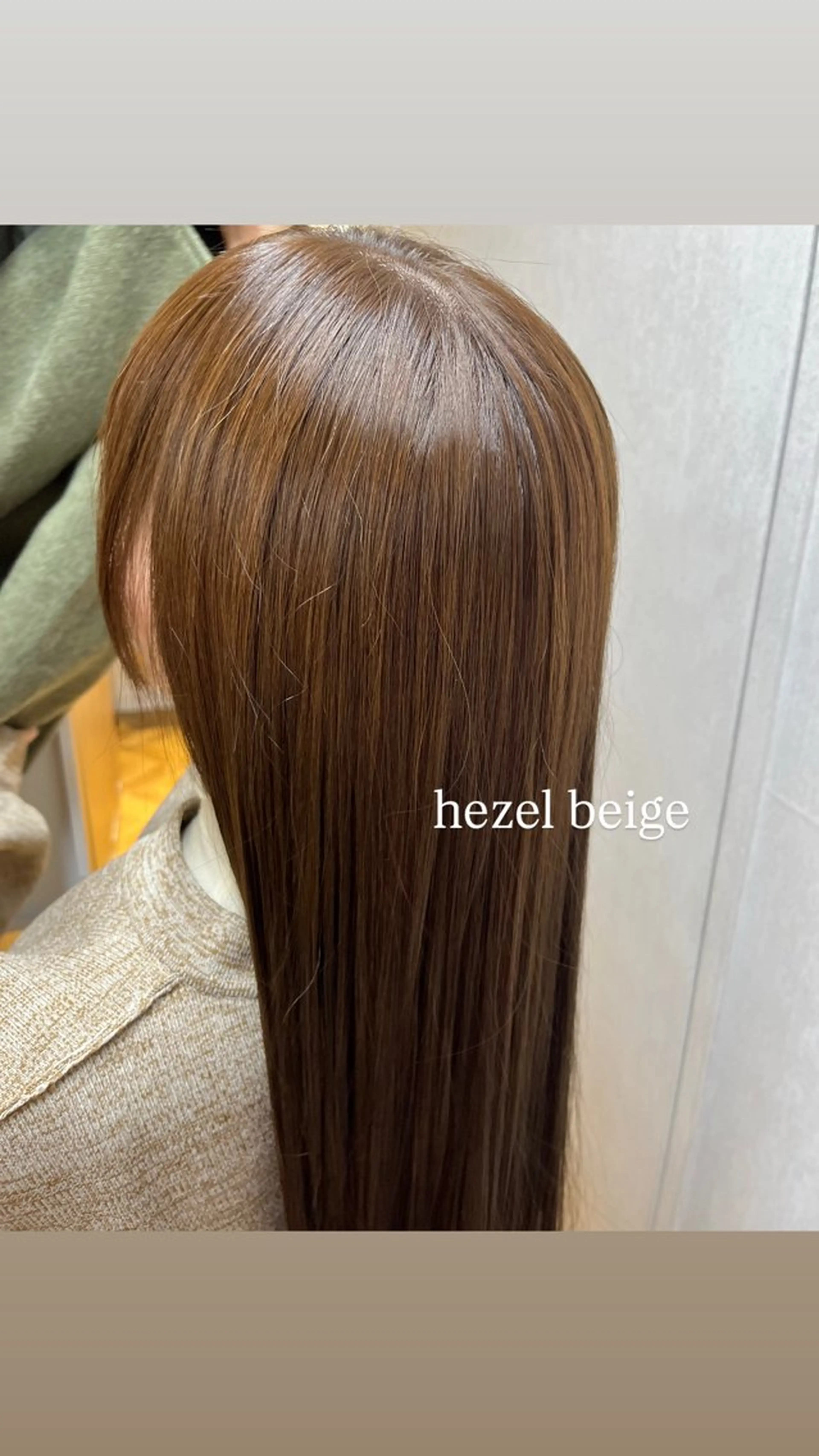 カラー ヘアカラー ひなこ♡艶カラー/ ベージュ🤍透明感のヘアスタイル