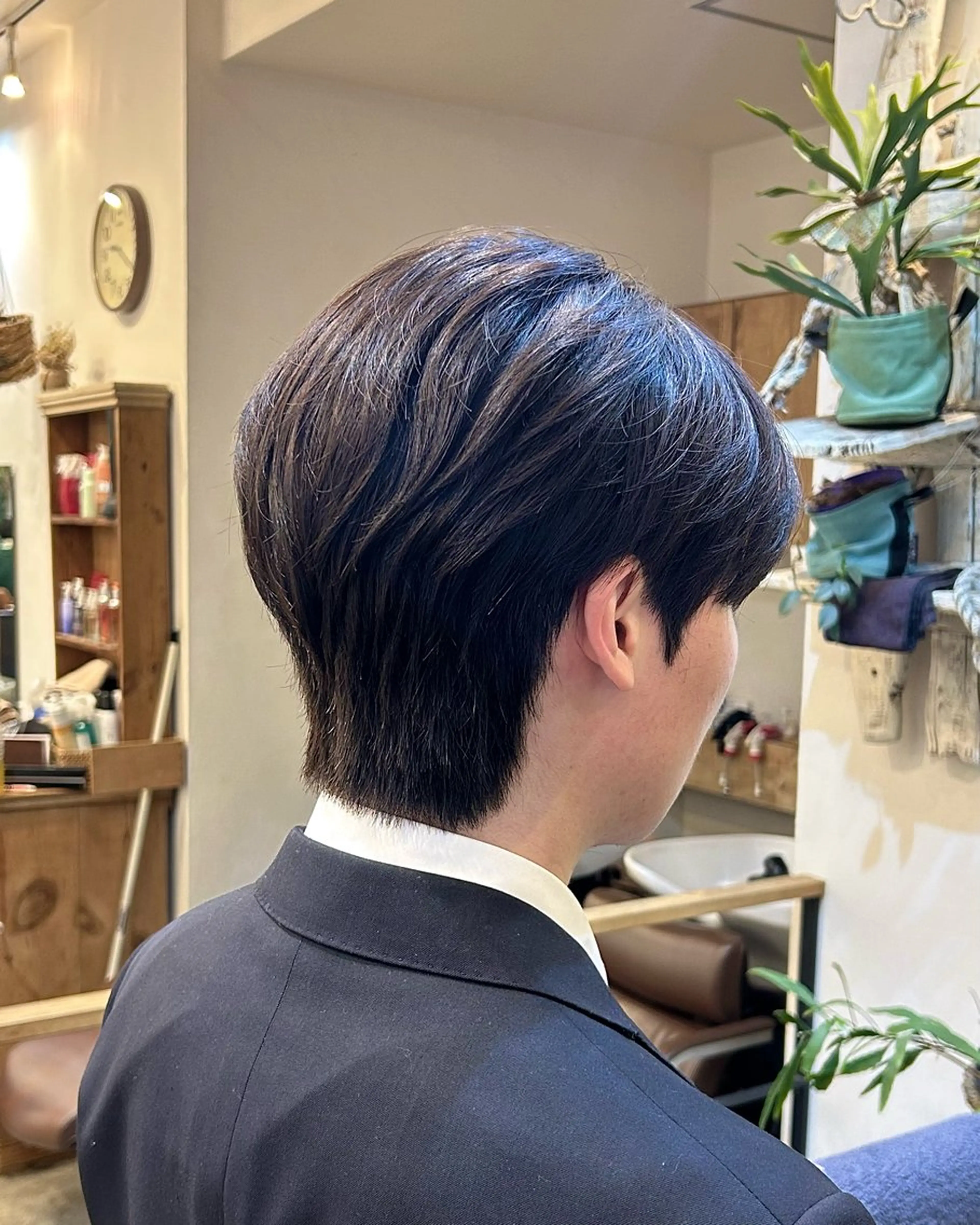 パーマ メンズ 海奈|透明感カラー |顔まわりカットのヘアスタイル