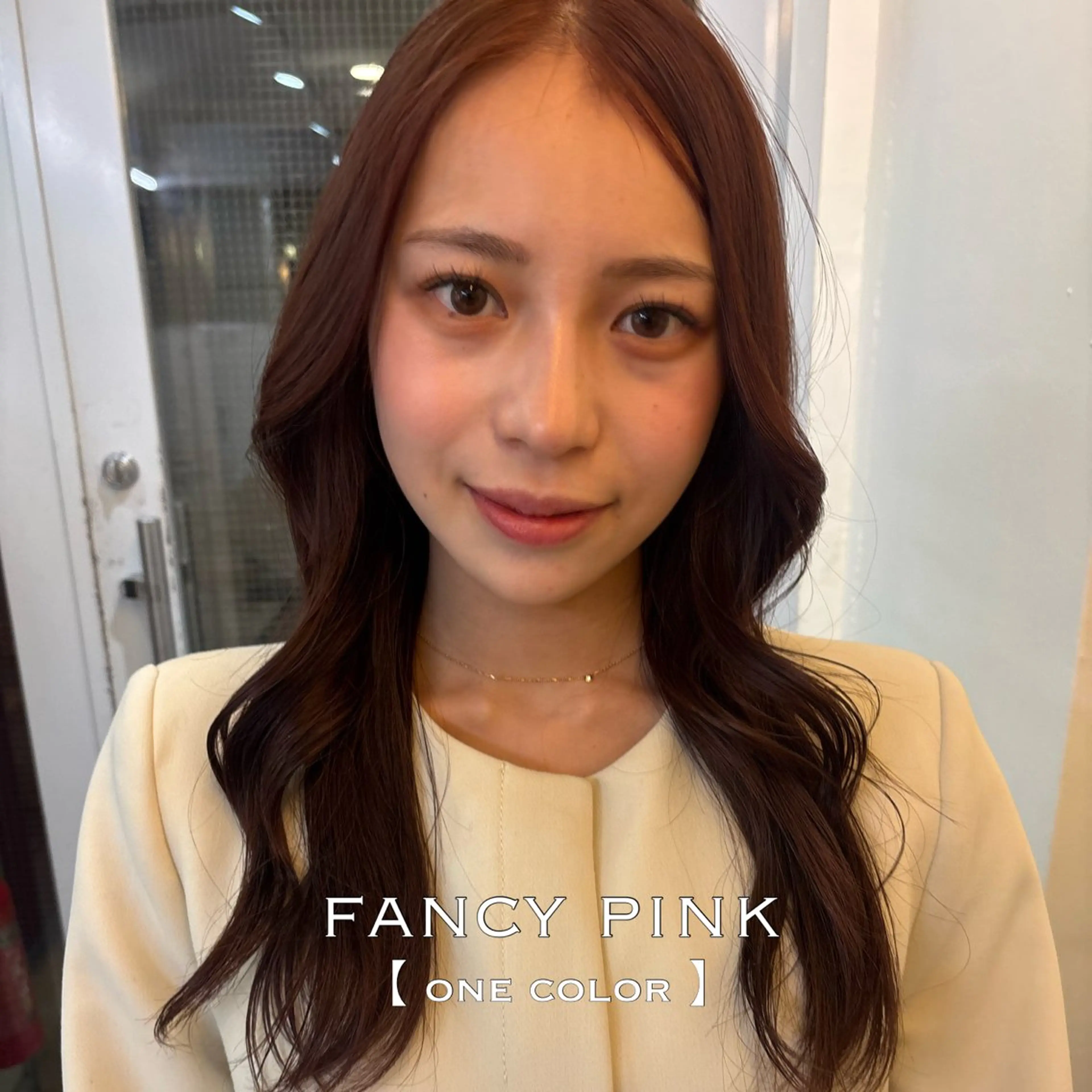 セミロング カラー ピンクカラー ヘアカラー ⌇🌹透明感カラー 🌹ᴍᴇɢᴜᴍɪ ⌇のヘアスタイル