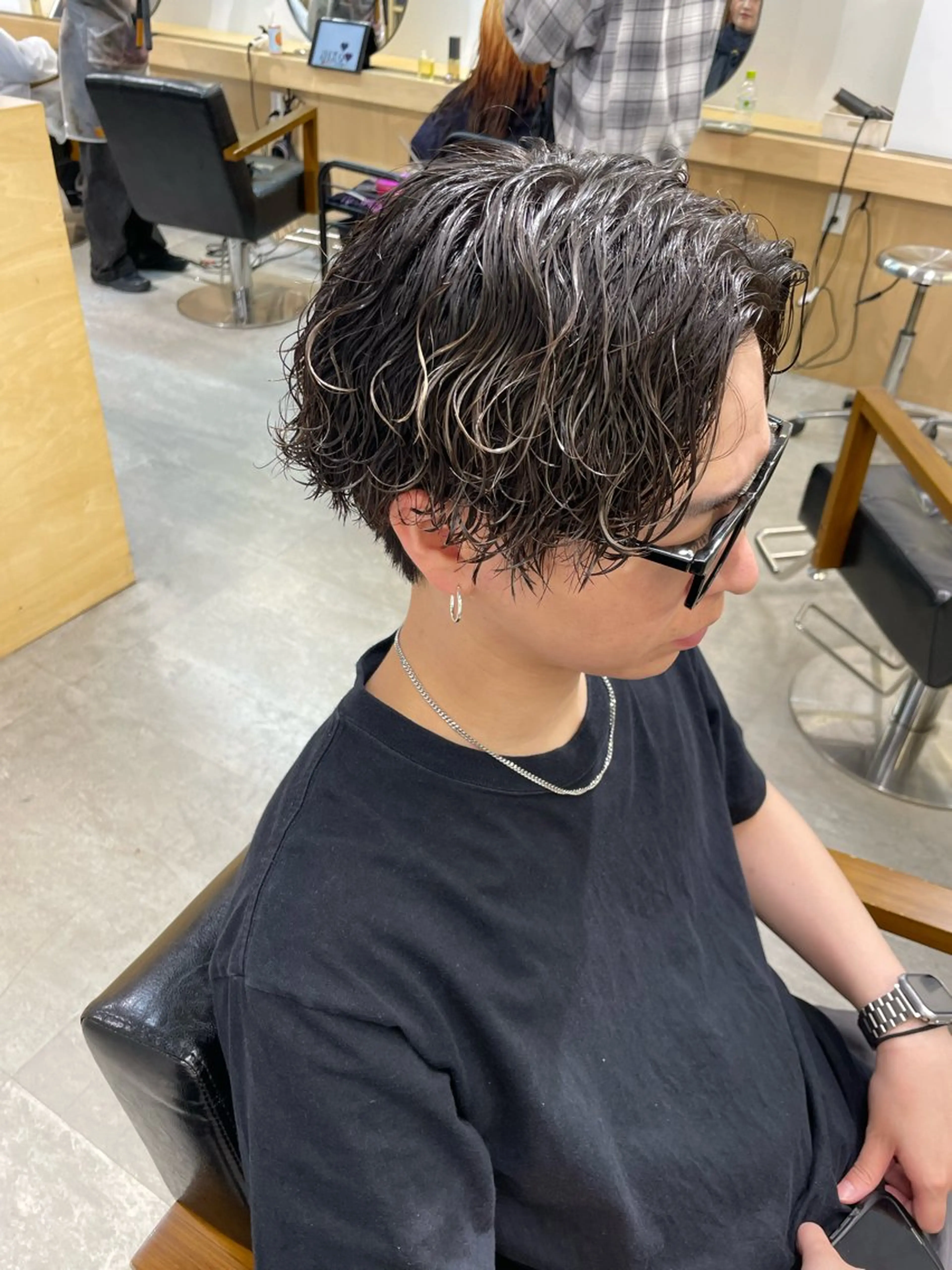 パーマ メンズ カット パーマ マエダ リョウのヘアスタイル