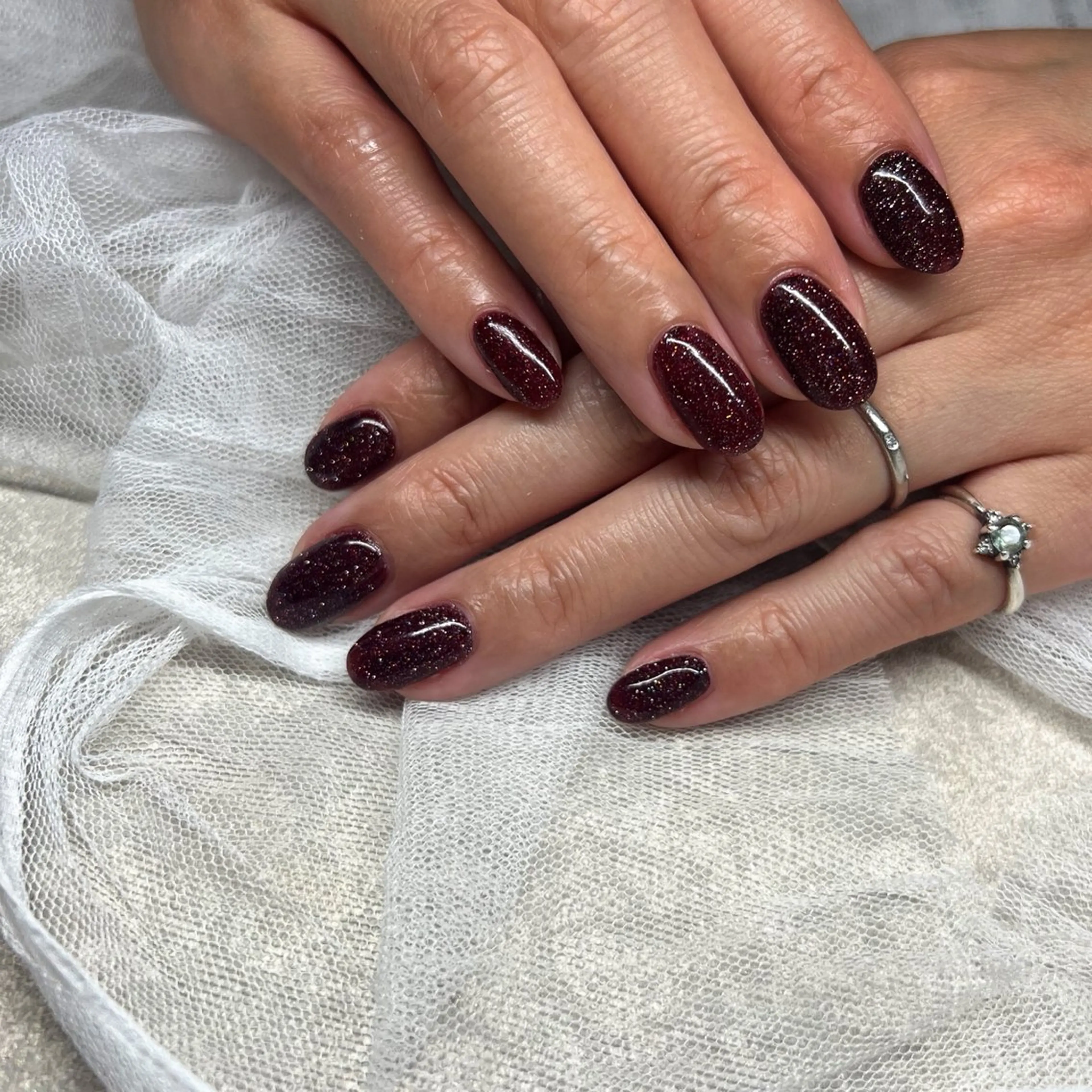 ネイル フラッシュネイル キラキラネイル ルミエナ銀座 KATAOKAのネイルデザイン