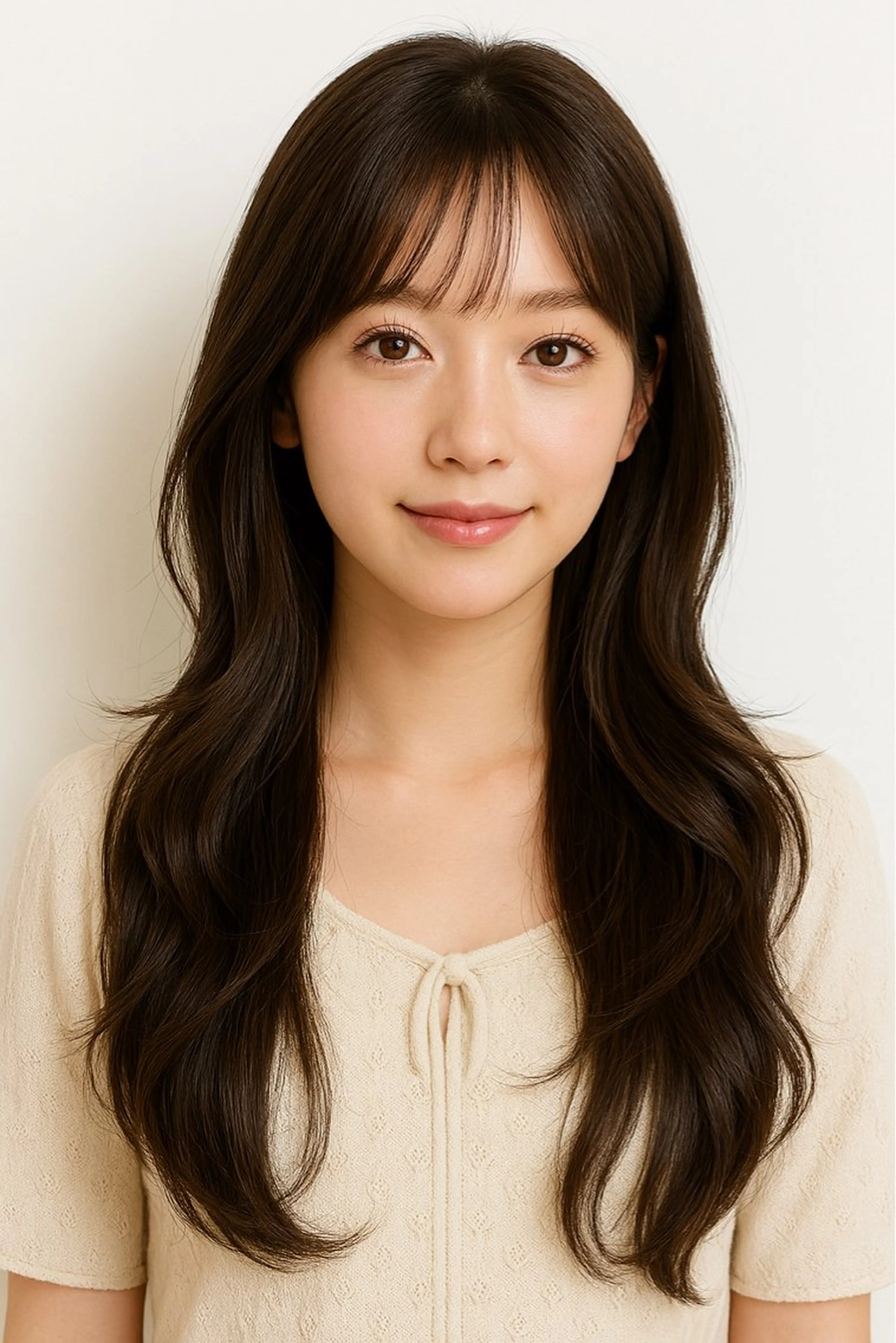 セミロング 韓国風/髪質改善/ ナガヤアキラのヘアスタイル