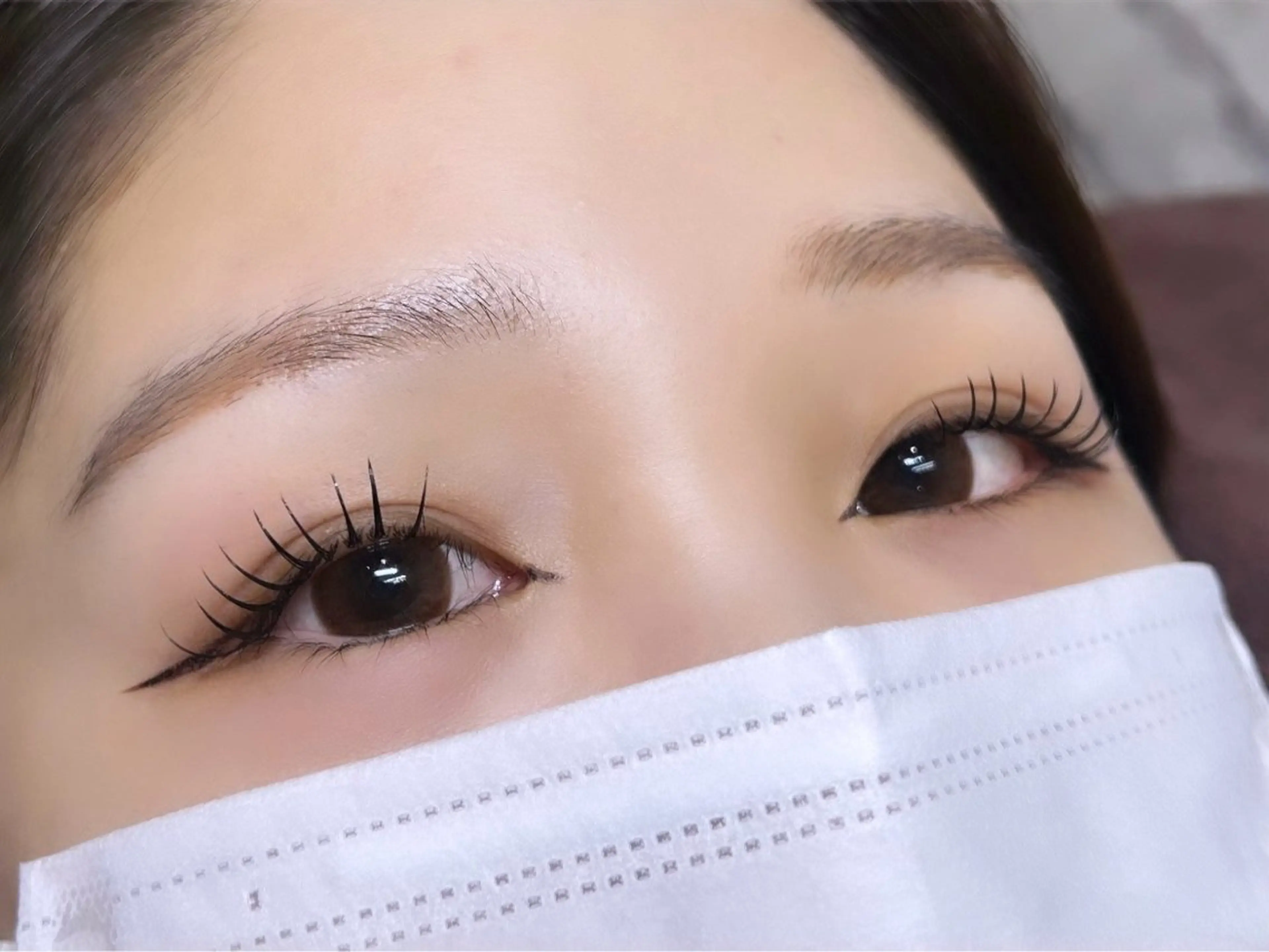 マツエク・マツパ 束感まつ毛 フラットラッシュ MAQUIA東加古川 桐原のマツエク・マツパデザイン