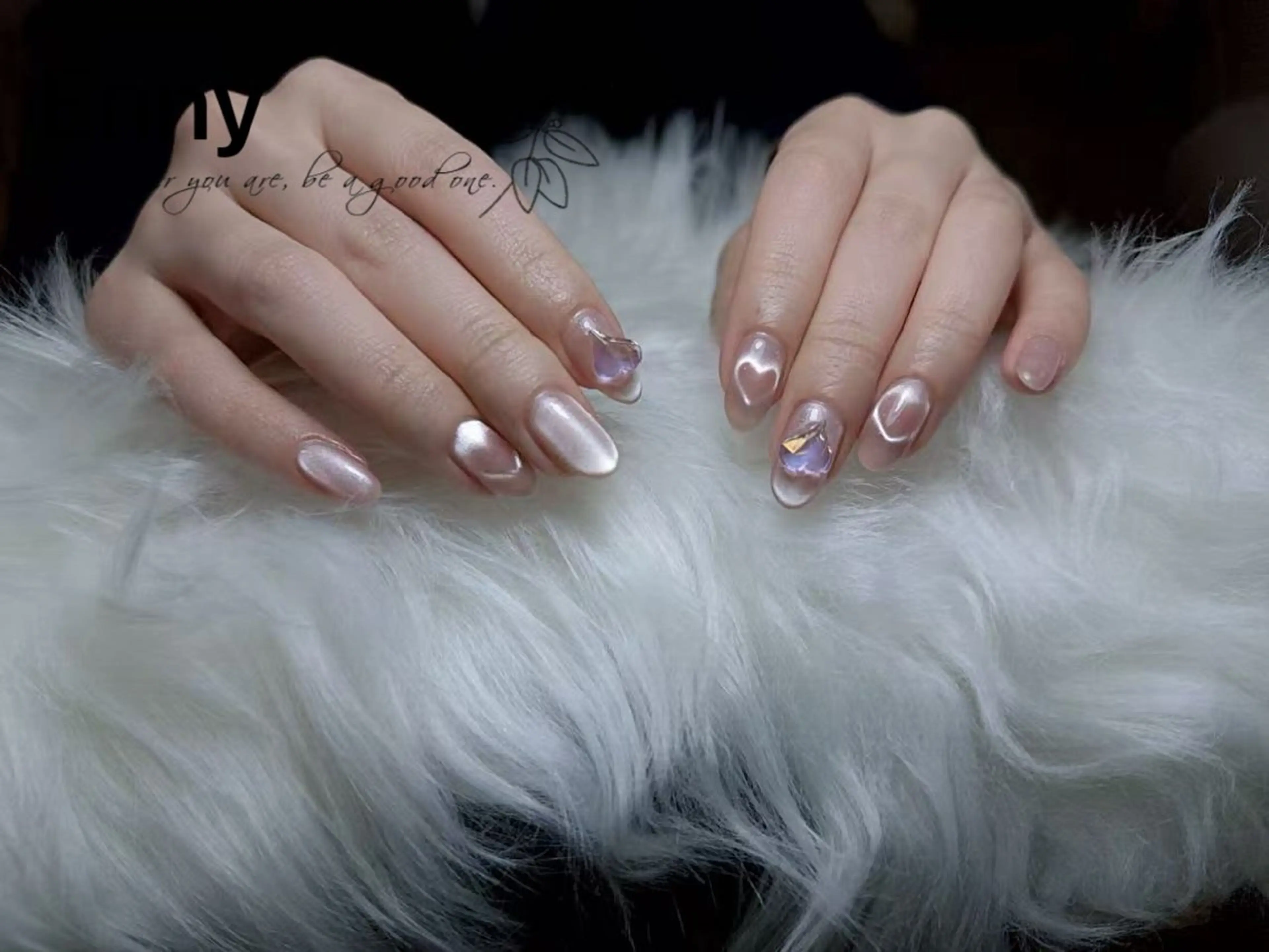 ネイル チークネイル フットネイル フレンチネイル ジェルネイル ガラスフレンチ ハンドネイル エニ Andyのネイルデザイン