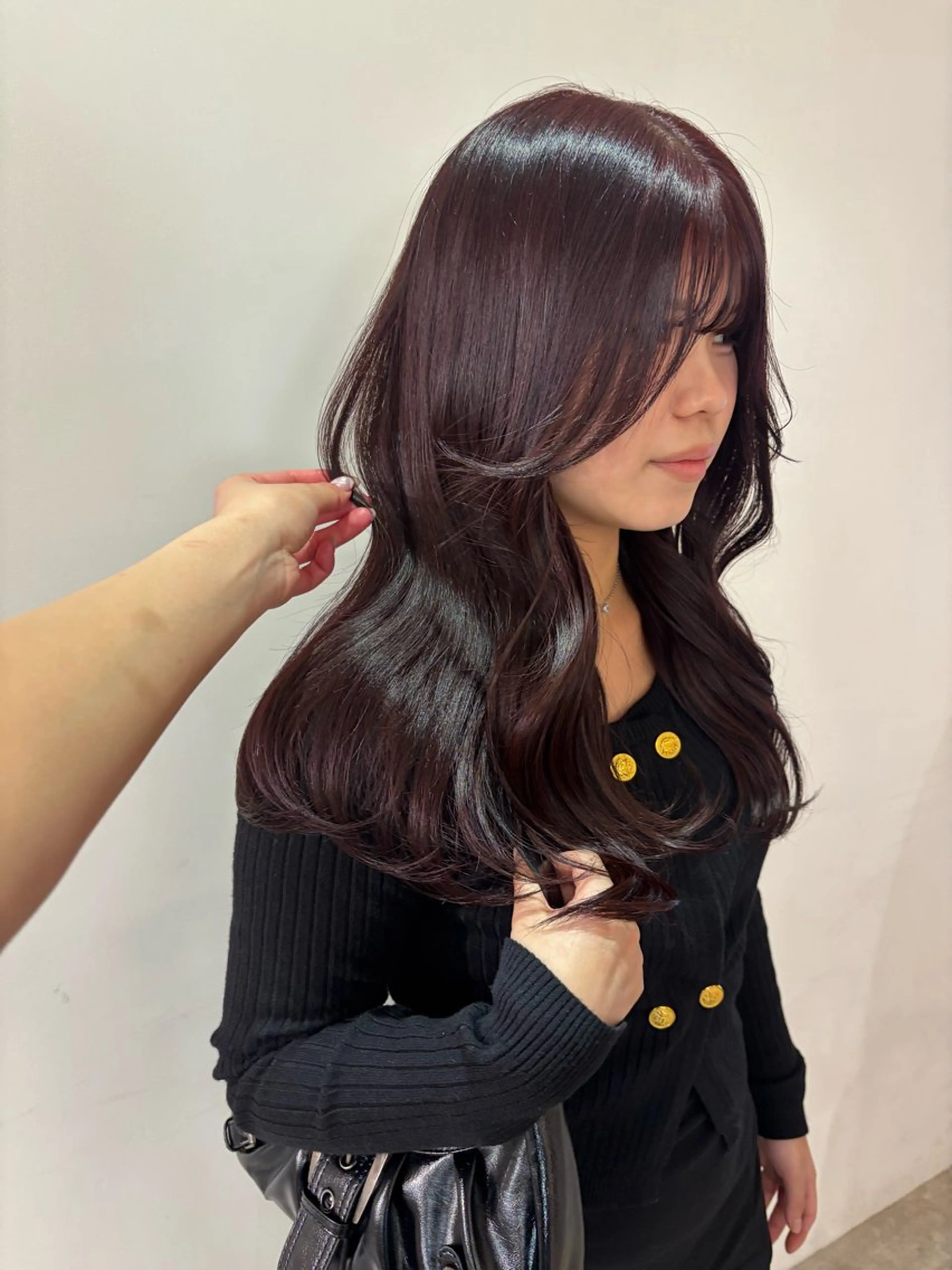 カラー ブリーチ ブリーチなしカラー レッドカラー ヘアカラー rinka/暖色 ボブカットモデルのヘアスタイル