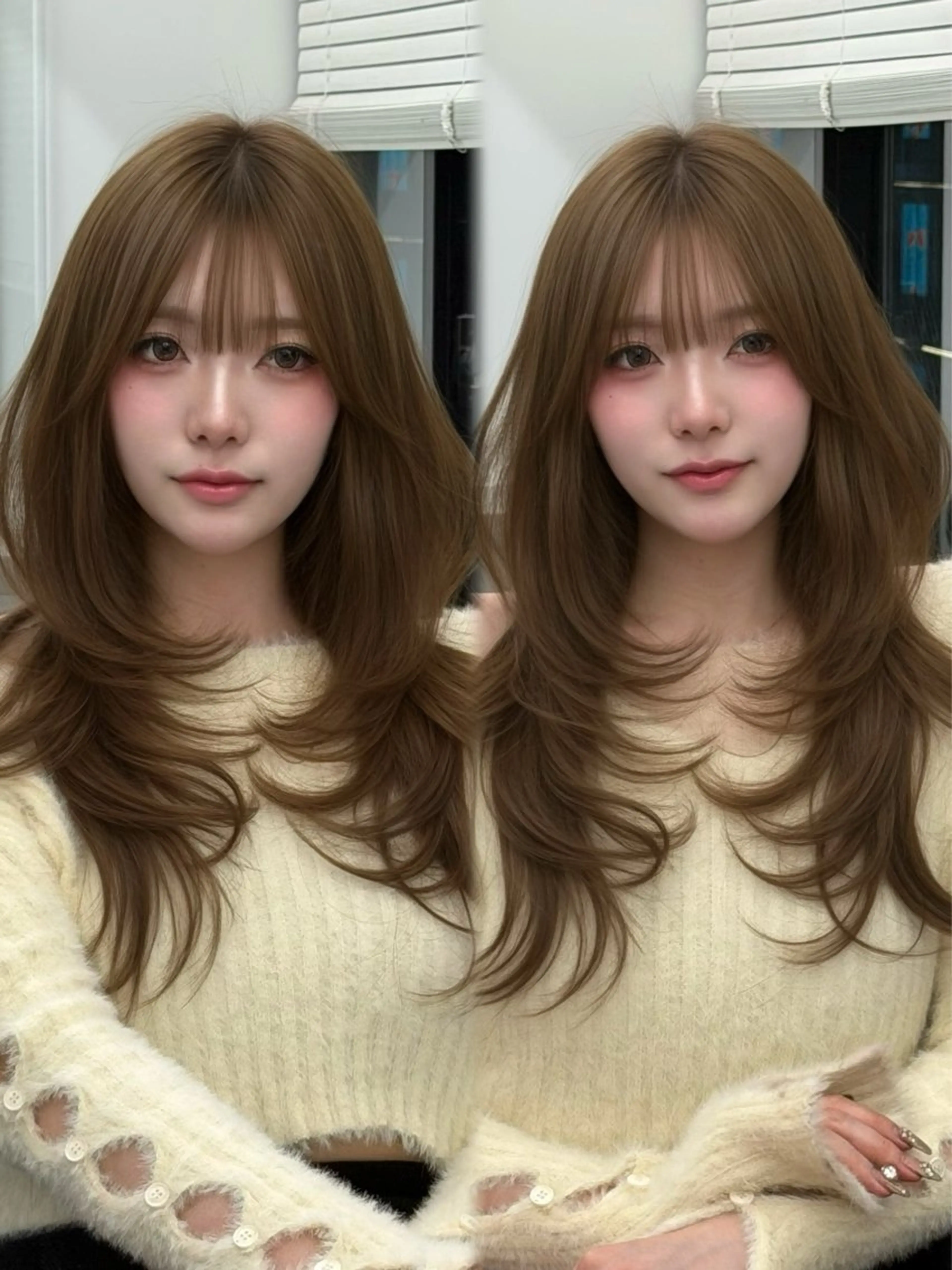 ロング カラー ヘアカラー ヘアセット 上品モテヘア🩶 karen🩶のヘアスタイル