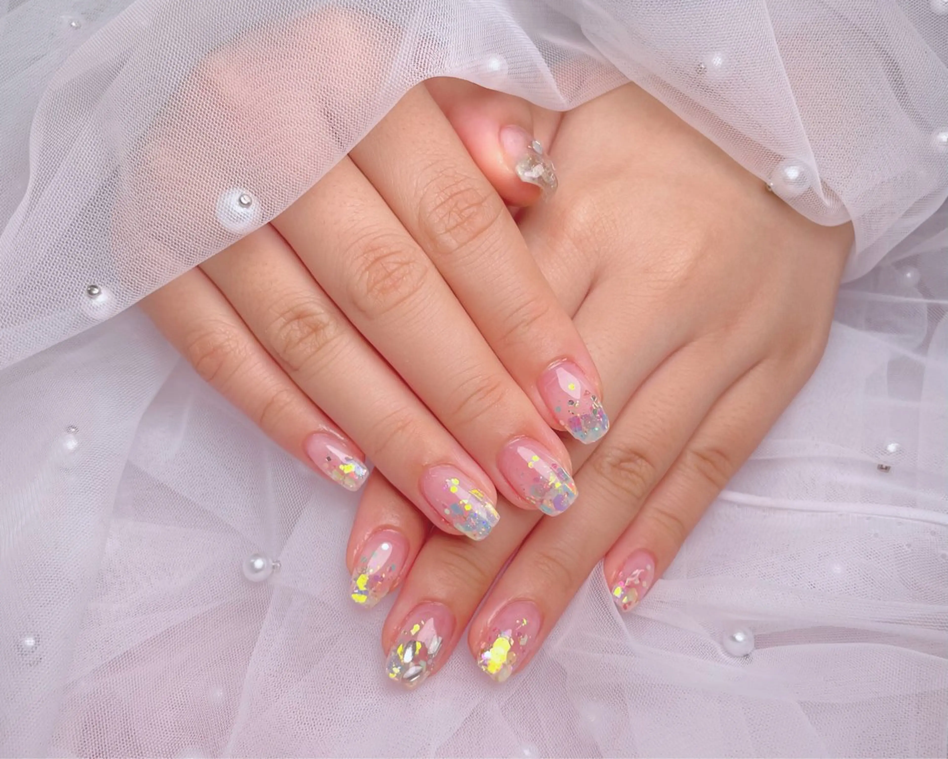 【NEW】¥5580#定額-★シャンパンネイルの写真