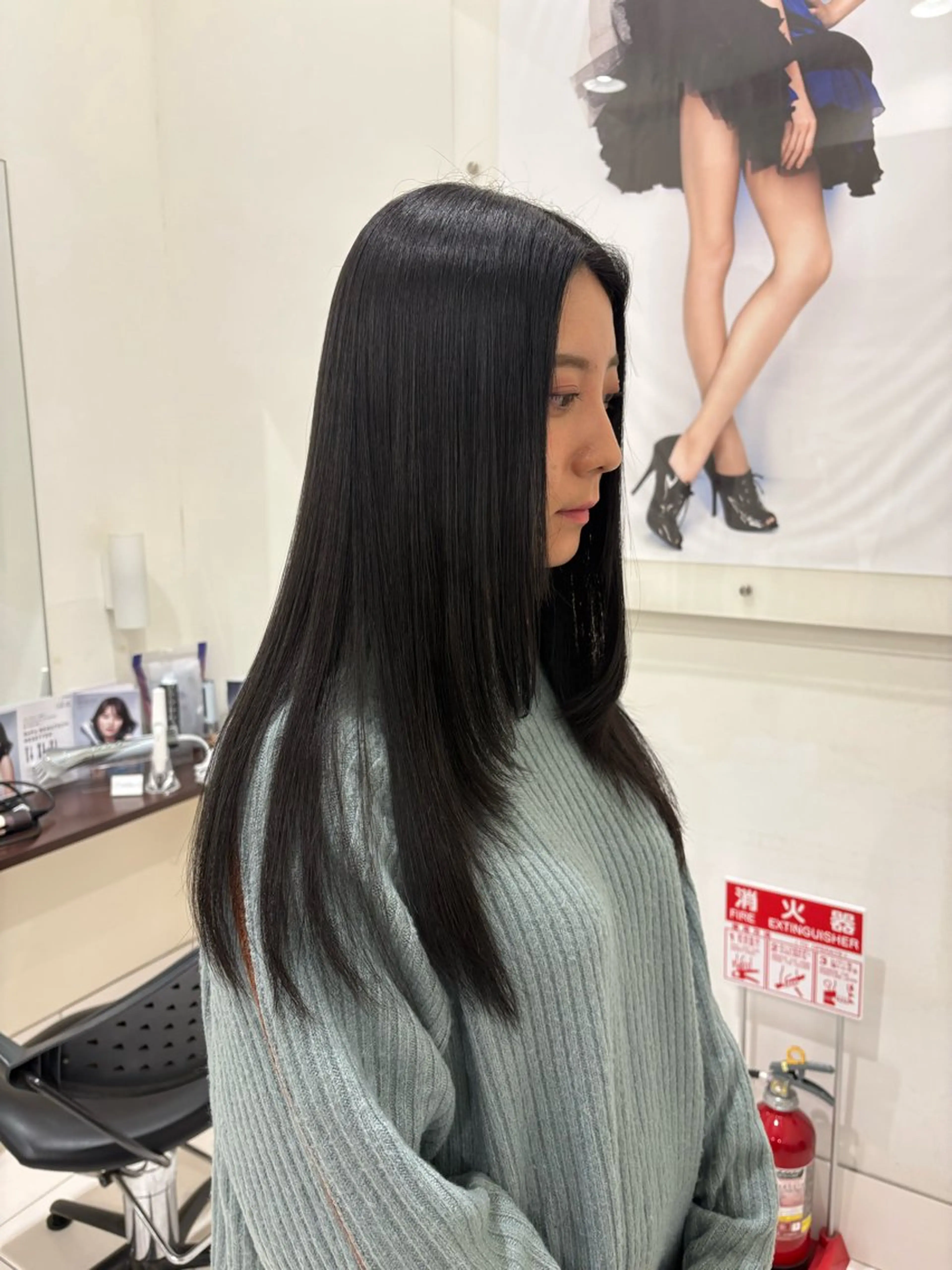 ロング マツオ イヨリのヘアスタイル