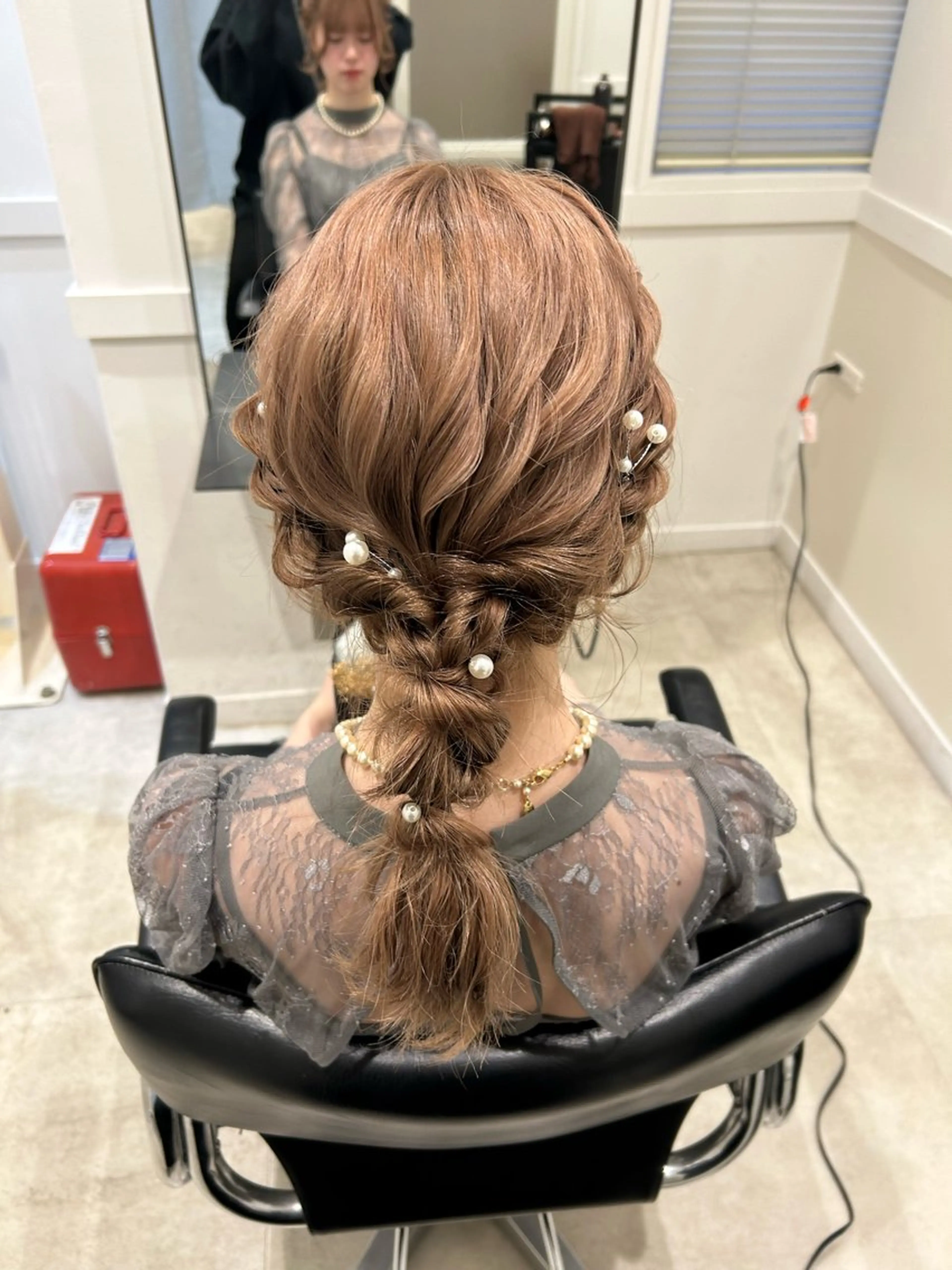 セミロング ヘアアレンジ 🌼透け感カラー 🌼Rinaのヘアスタイル