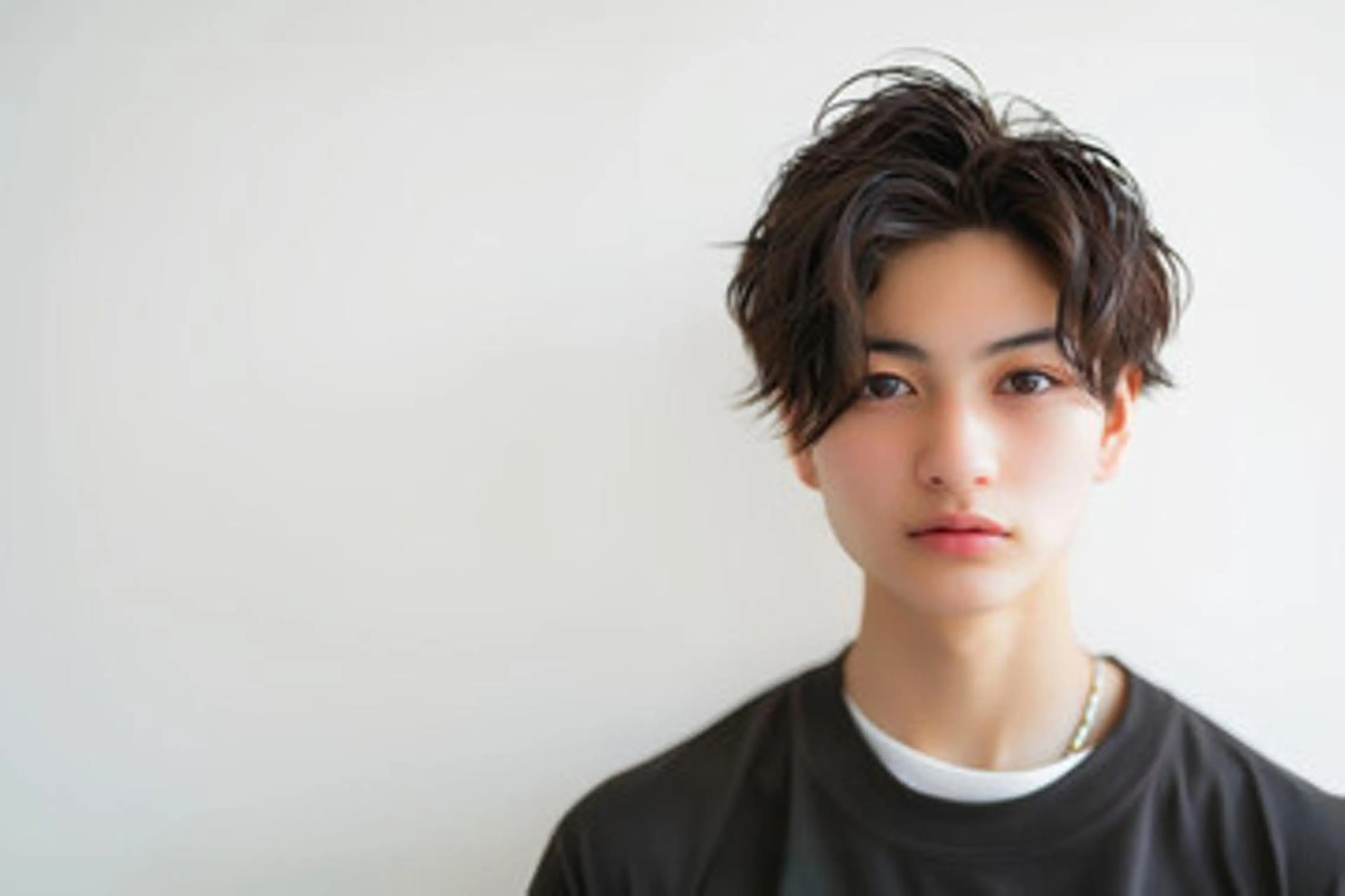 ミディアム パーマ フェードモデル 限定募集　相馬のヘアスタイル