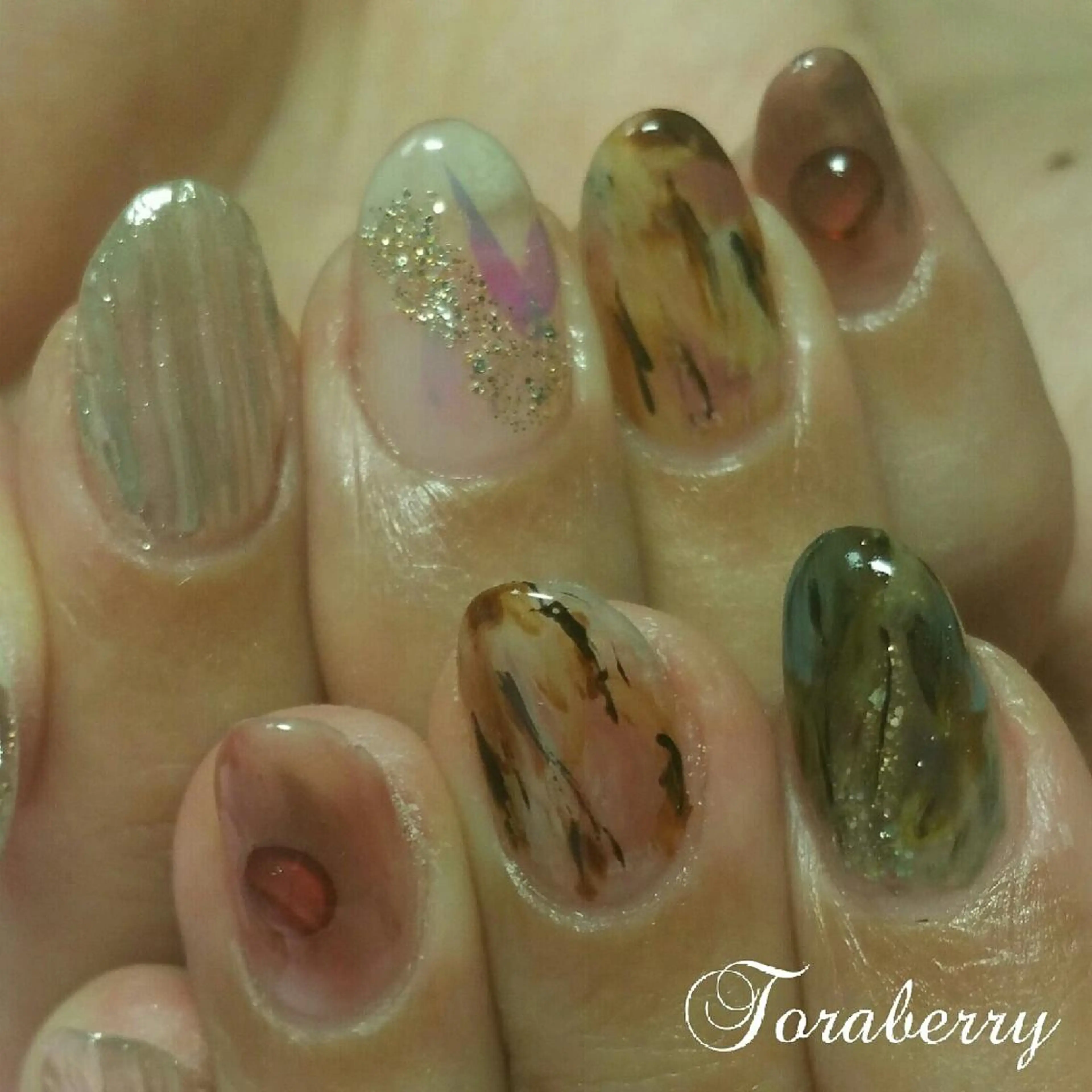 ネイル ニュアンスネイル ハンドネイル ネイリスト なつみのネイルデザイン