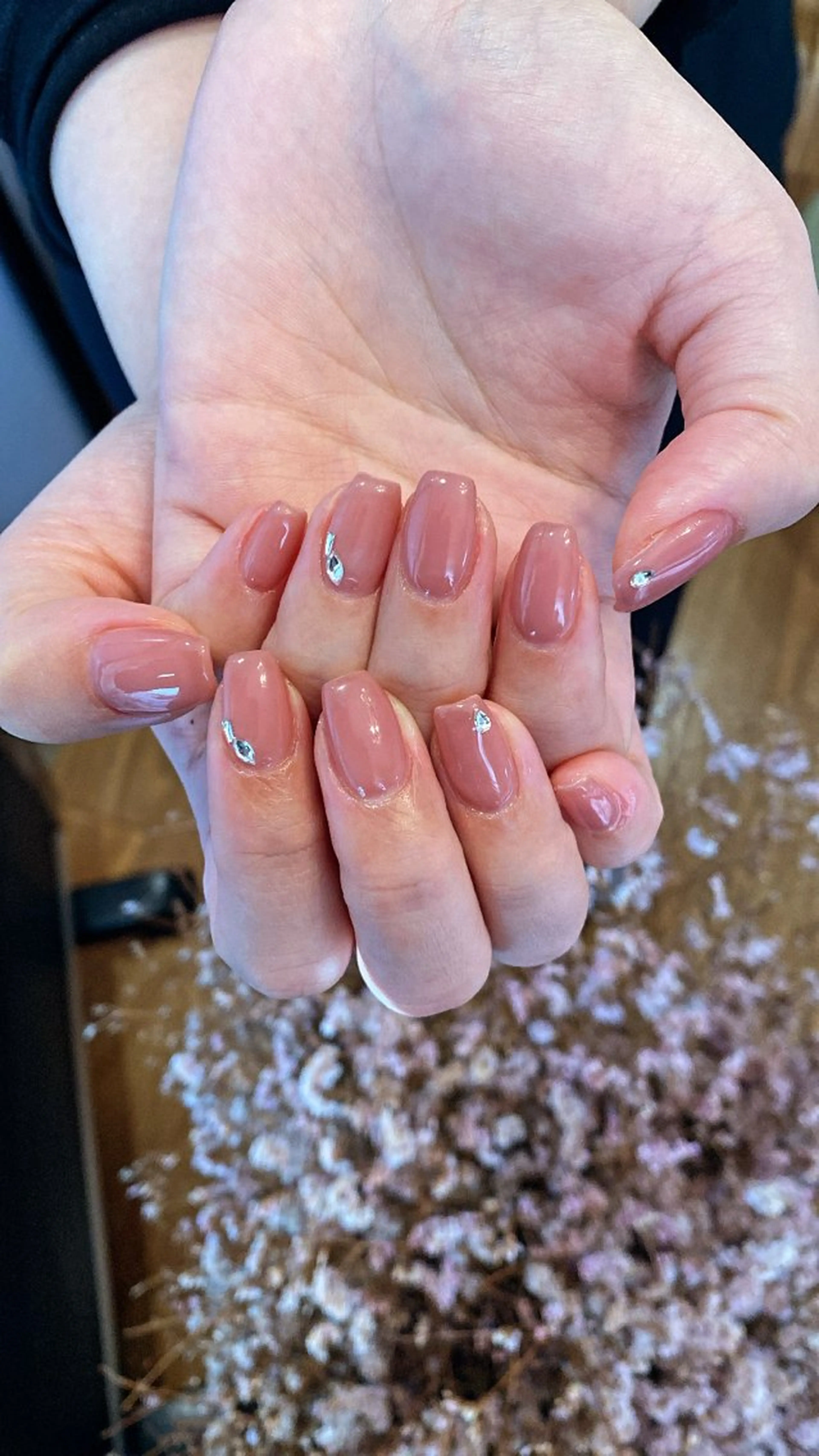 ネイル ハンドネイル crystal ⭐︎ colorのネイルデザイン