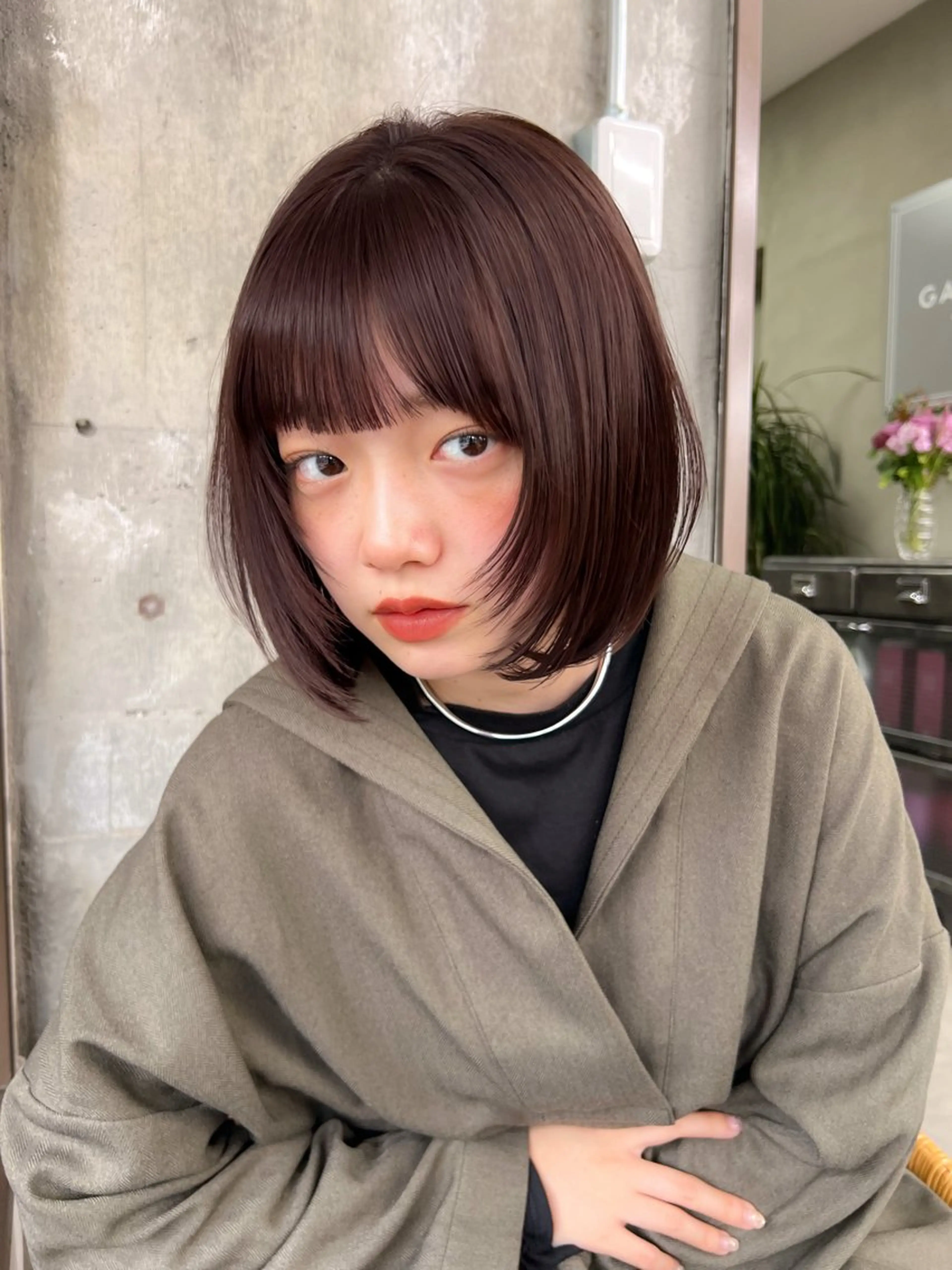 ショート カラー 🥑🫧田實 紗和 ボブ/暖色カラー🩰のヘアスタイル