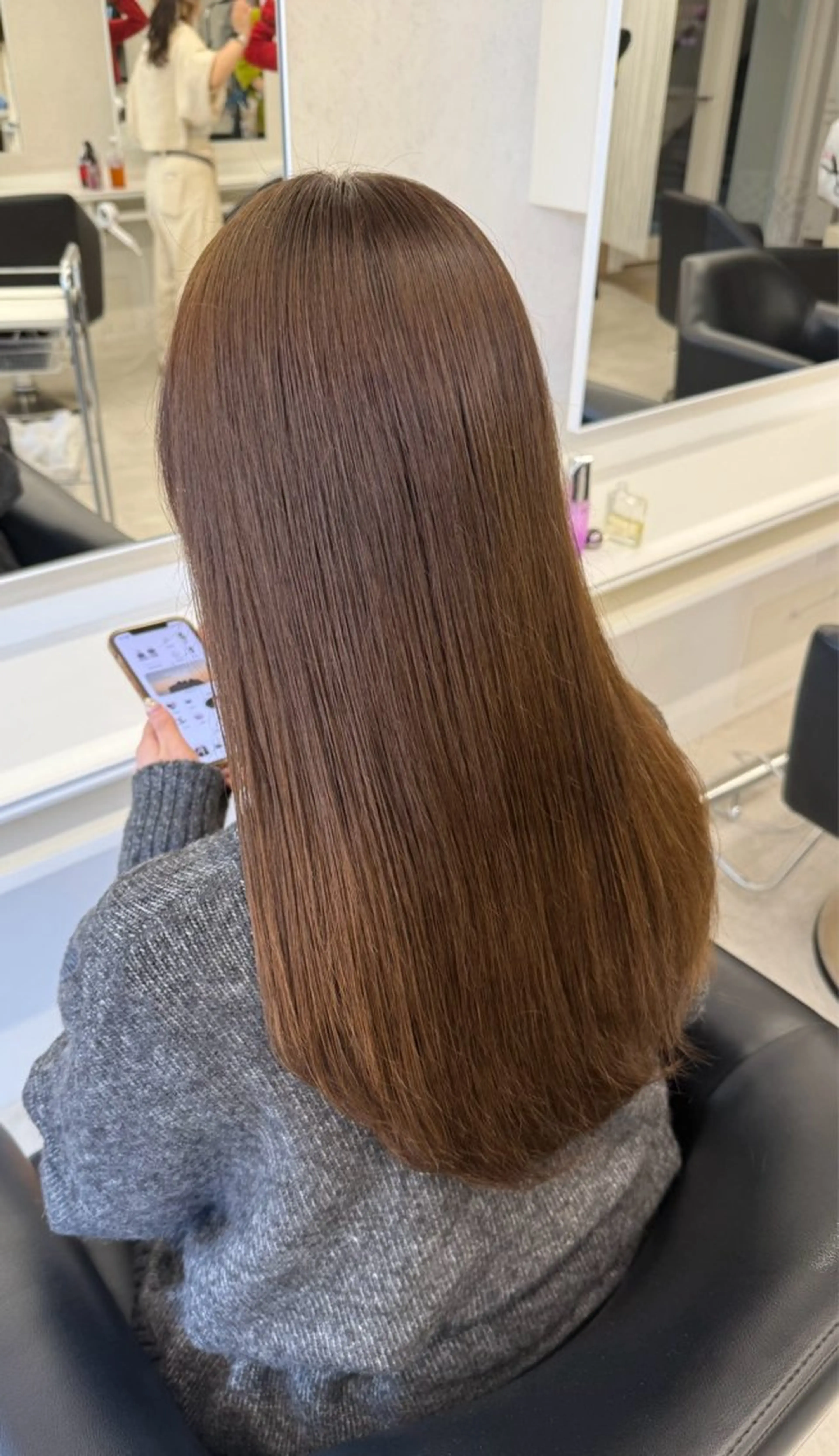 ロング カラー カット ヘアカラー ParveMix🎀 稲垣 詞葉のヘアスタイル