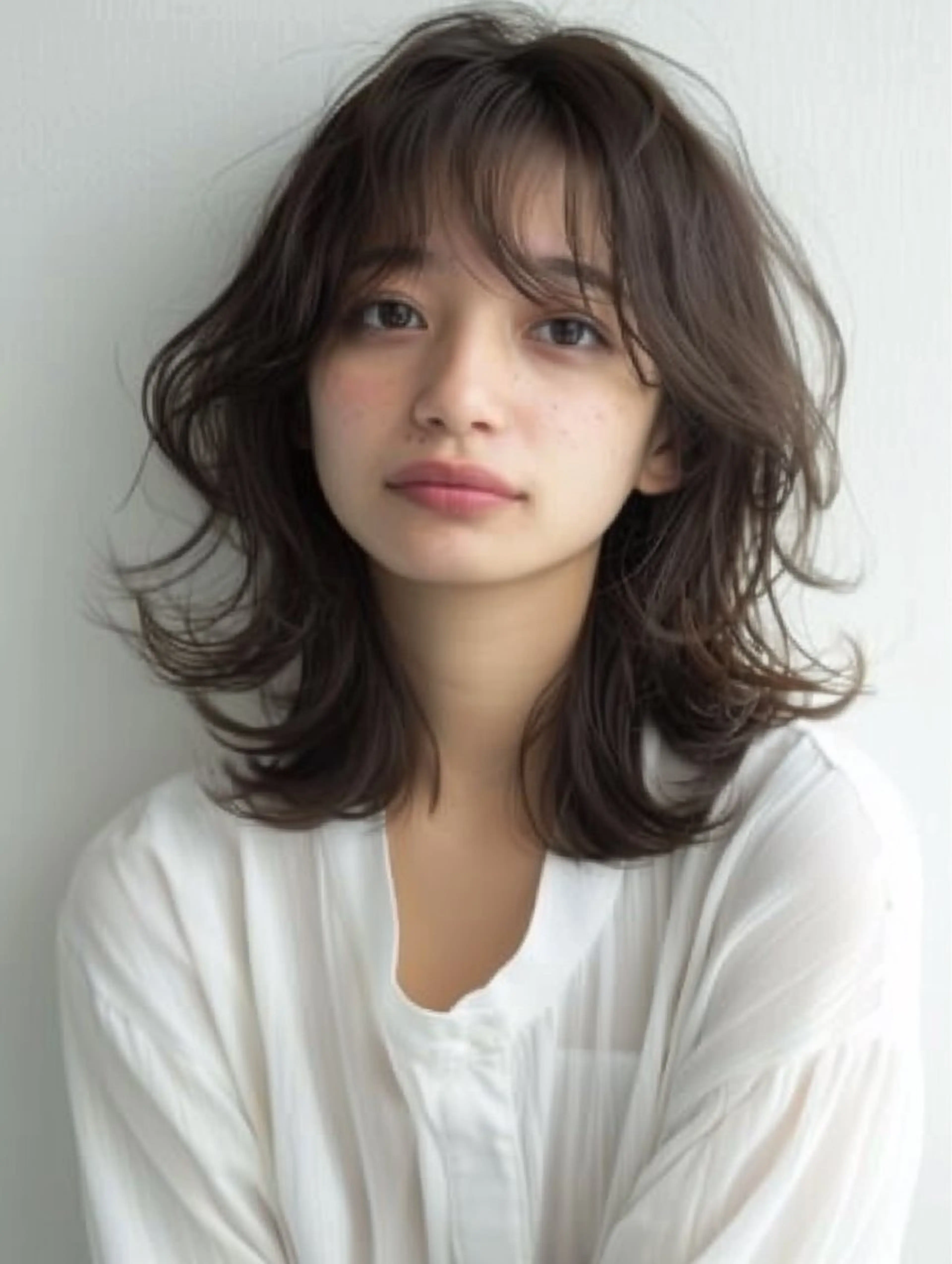 カラー ヘアカラー ナック美容室阿倍野店 リタッチモデル🎀のヘアスタイル