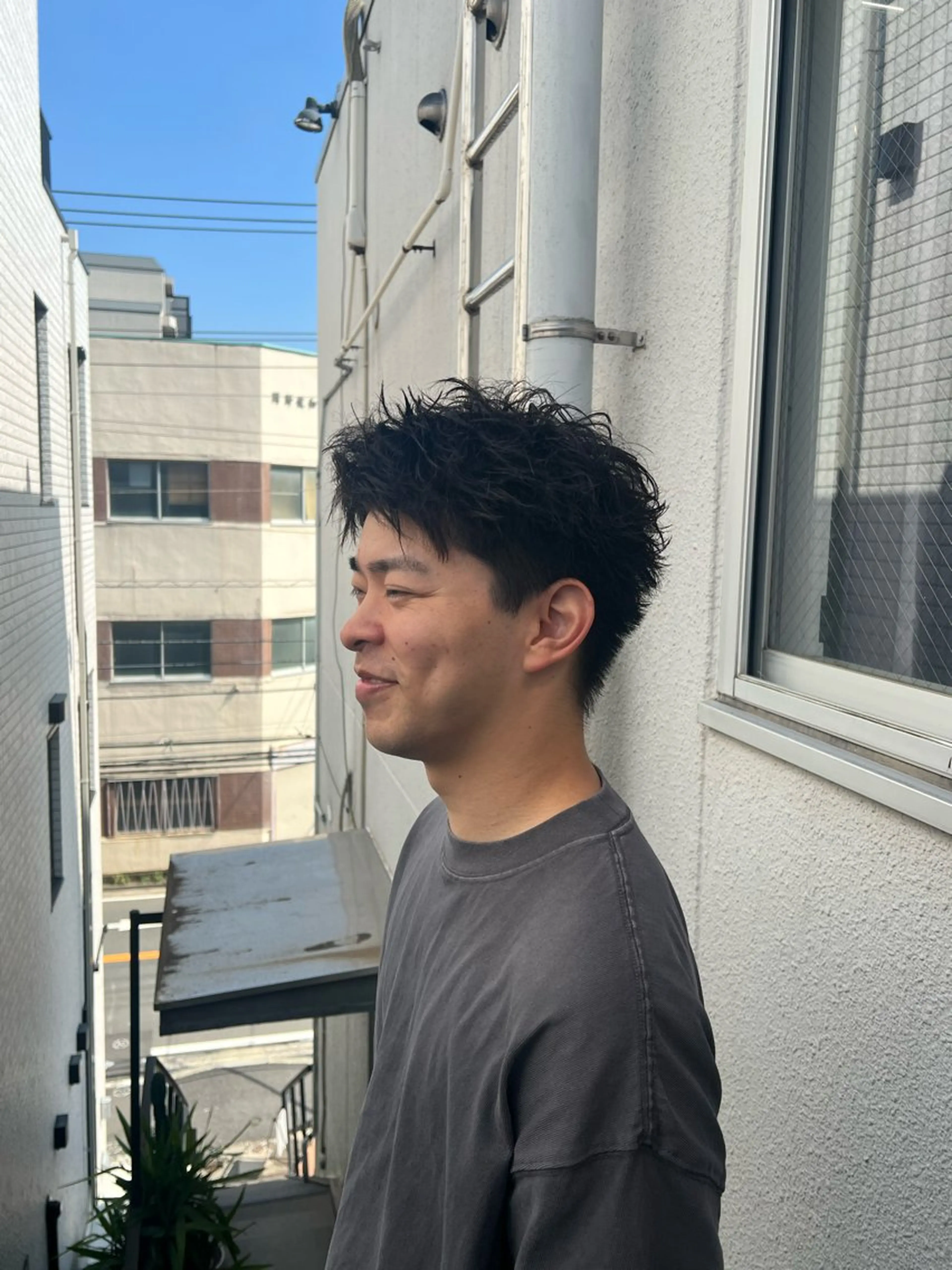 ショート パーマ メンズ est hair mar所属・艶カラー/ツイスパ/ 無造作パーマ　久保のヘアスタイル