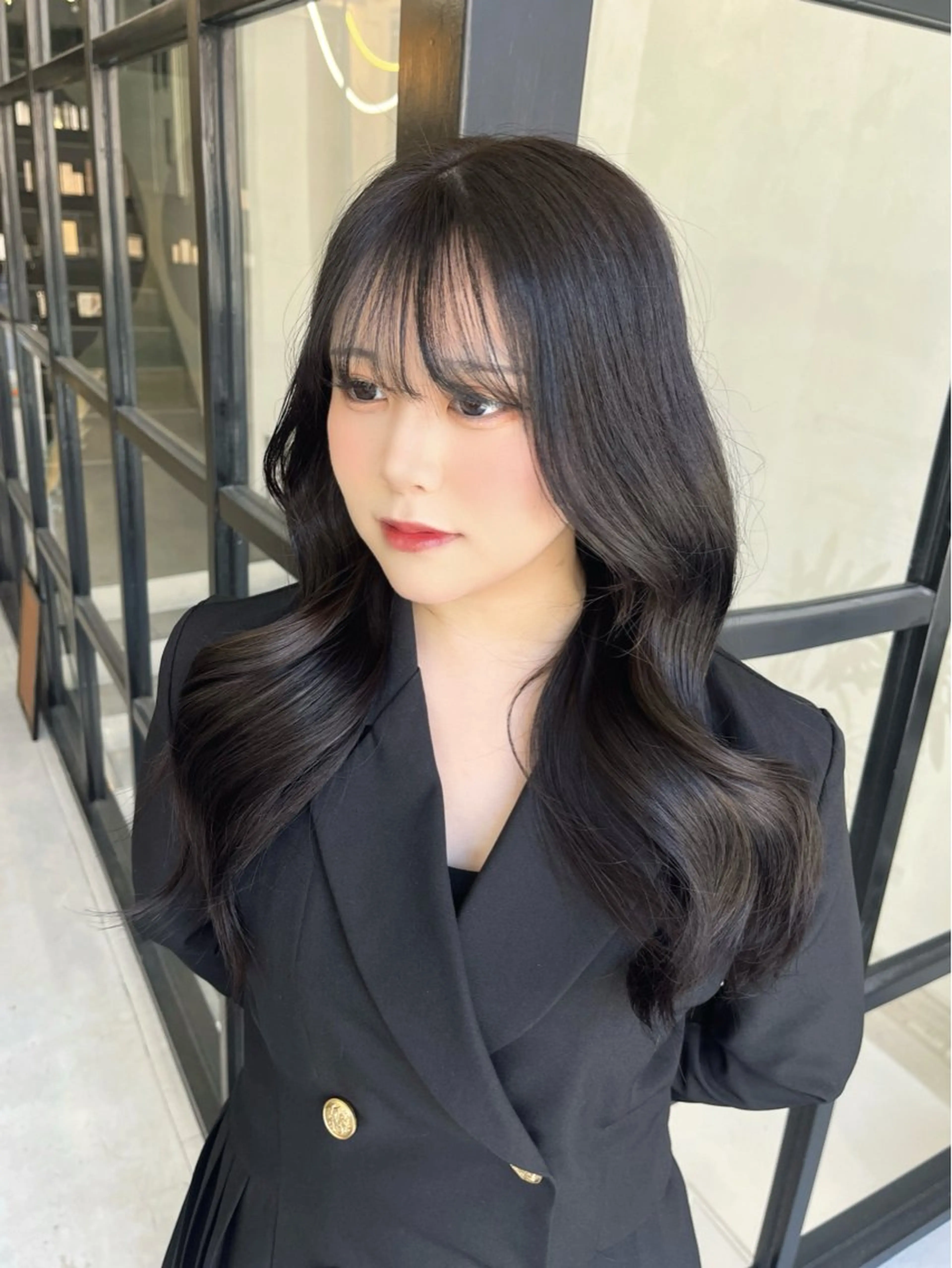 ロング カラー 透明感カラー maisonHALU /古吉かやのヘアスタイル