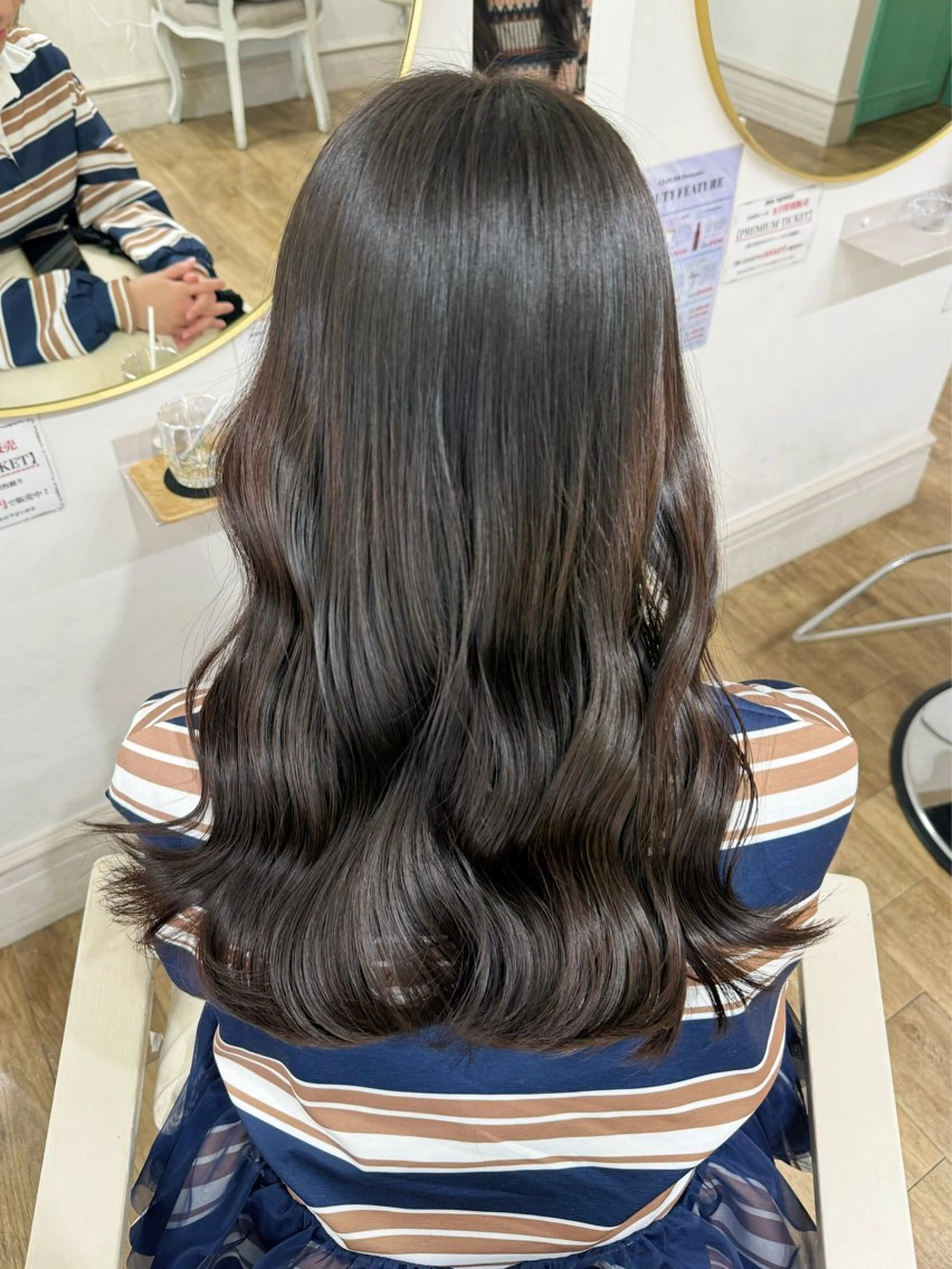 ロング カラー ヘアカラー Ria🌙*ﾟ 艶カラーのヘアスタイル