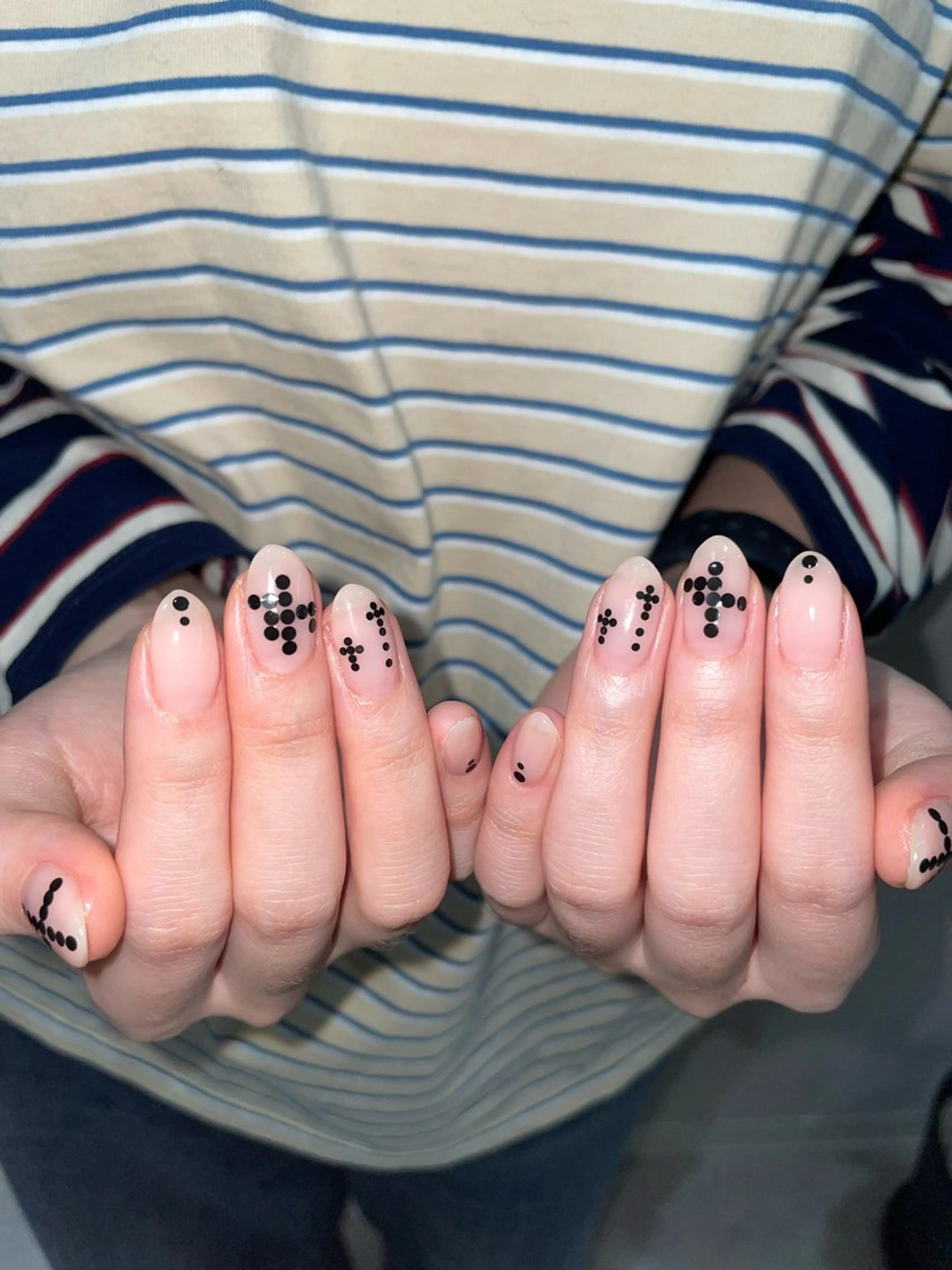 ネイル ハンドネイル うの 韓国ﾈｲﾙ໒꒱⋆⭒˚のネイルデザイン