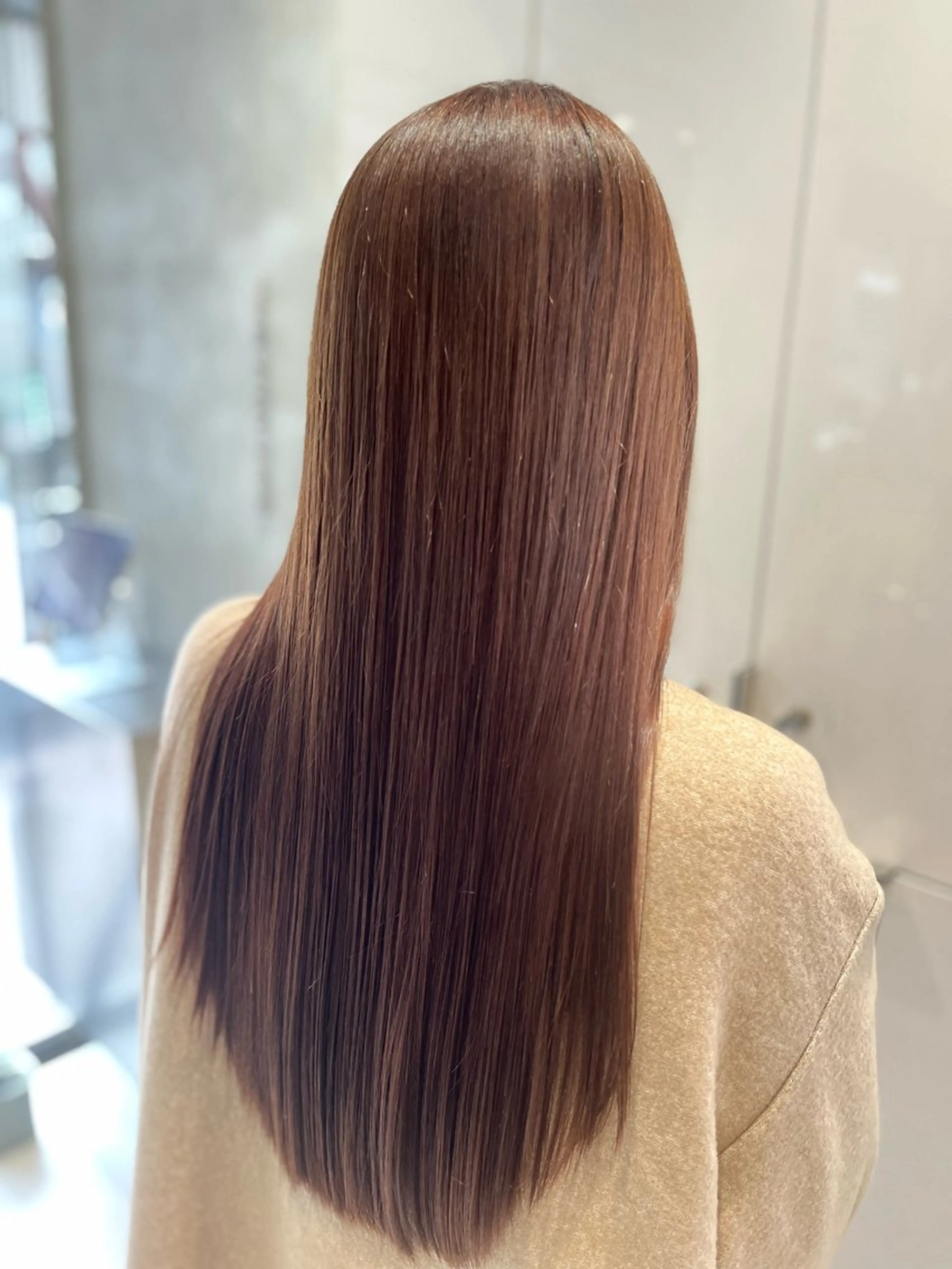 ロング 髪質改善 海老名パーマモデル くによしのヘアスタイル