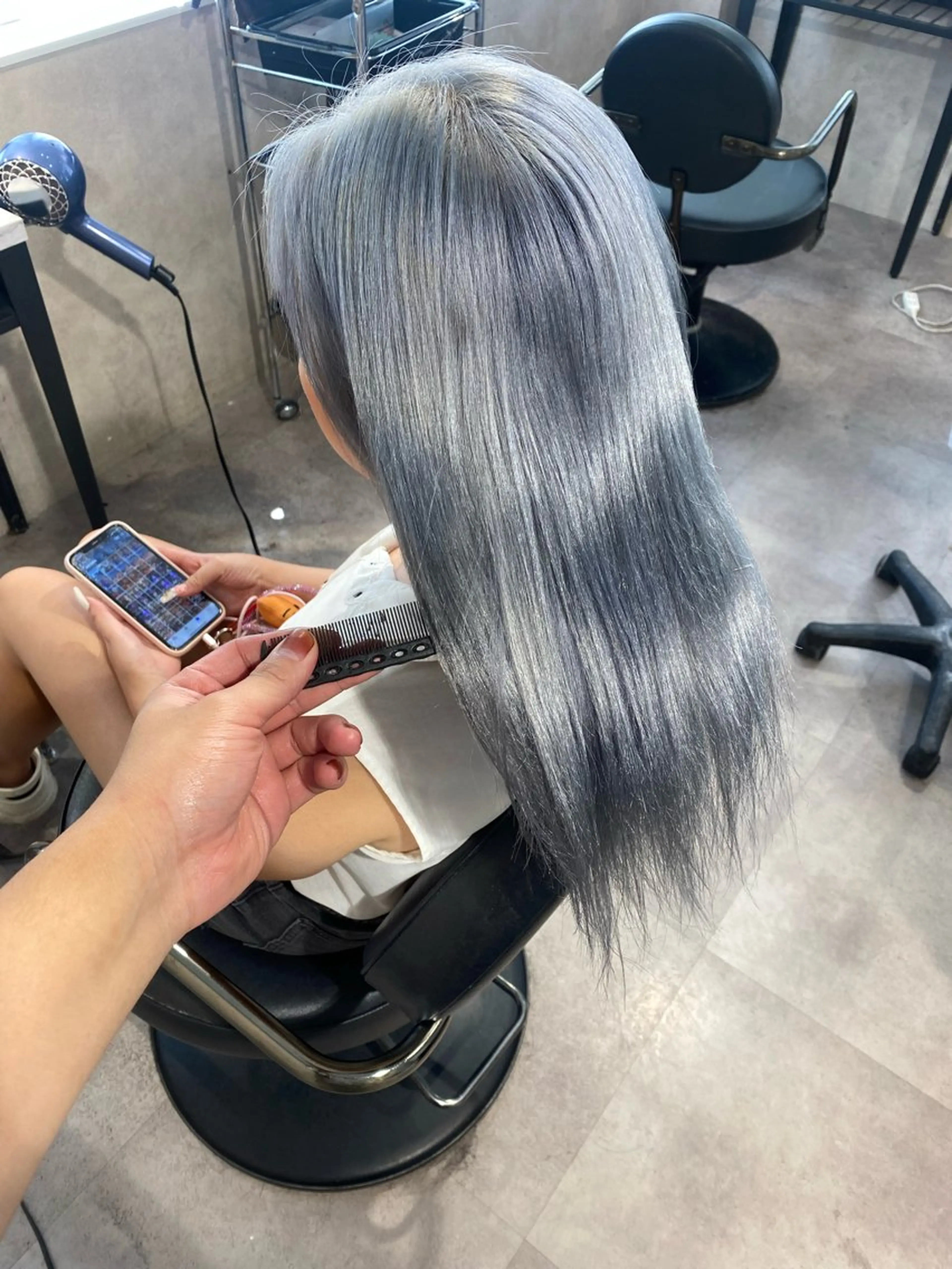 カラー ヘアカラー ヘアセット Seleneコウキ ブリーチ/ハイトーンのヘアスタイル