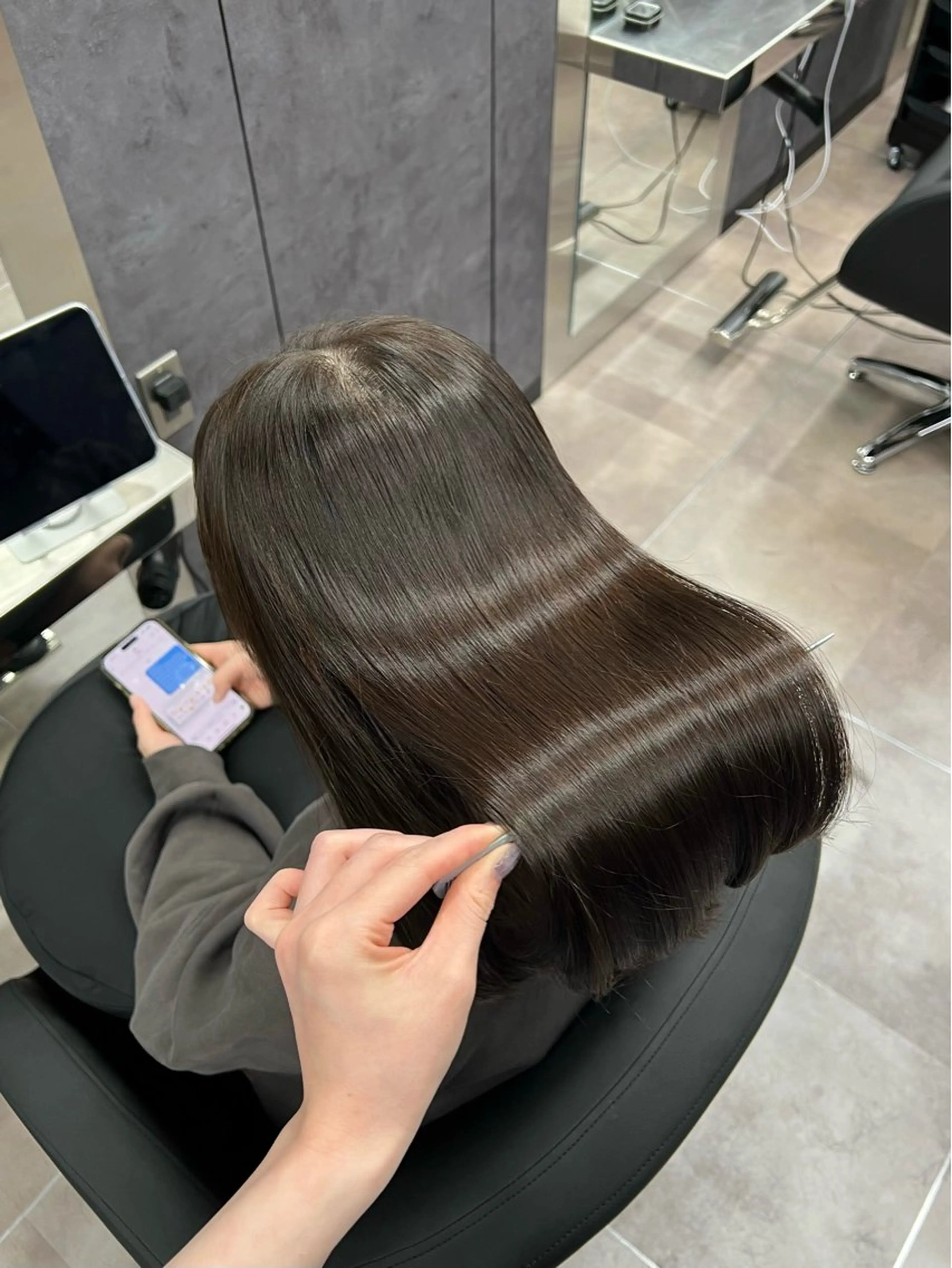 セミロング 髪質改善 トリートメント カット ヘアカラー トリートメント 🩶髪質改善/新宿 /saaya🩶のヘアスタイル