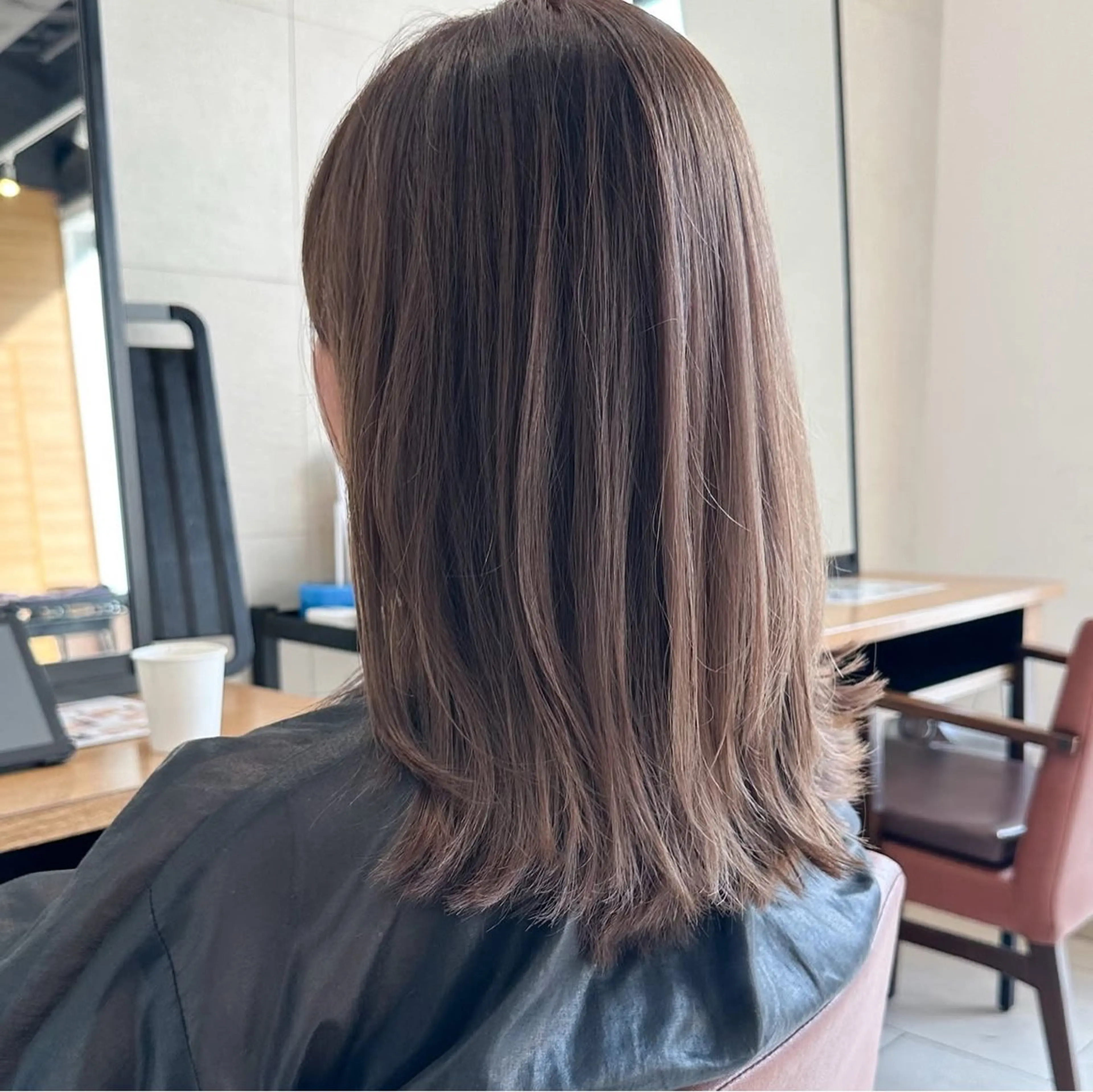 カラー 清水 なのはのヘアスタイル