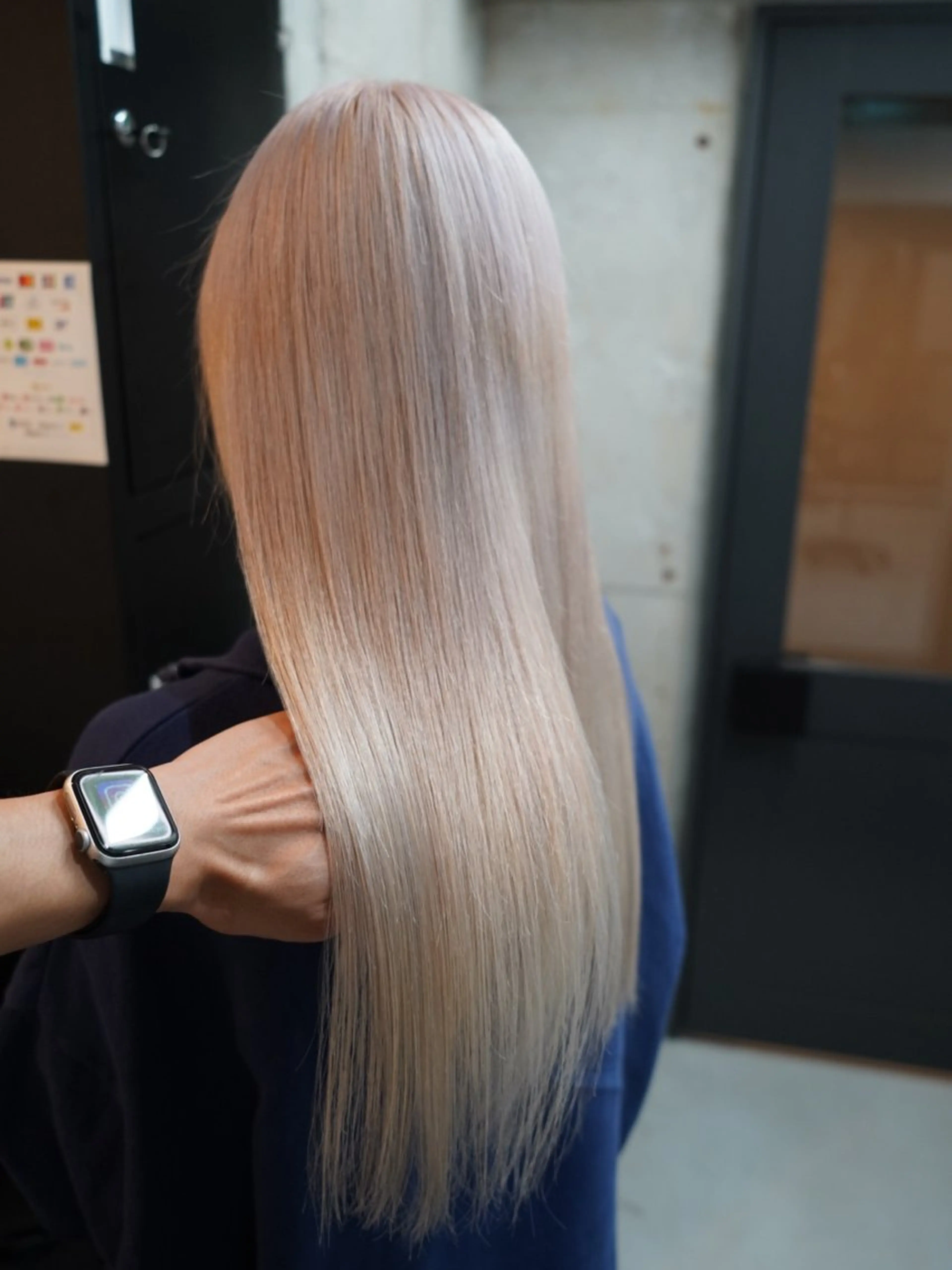 ロング カラー ブリーチ ケアブリーチ ヘアカラー トリートメント 城　健太郎 💎ハイトーンのヘアスタイル