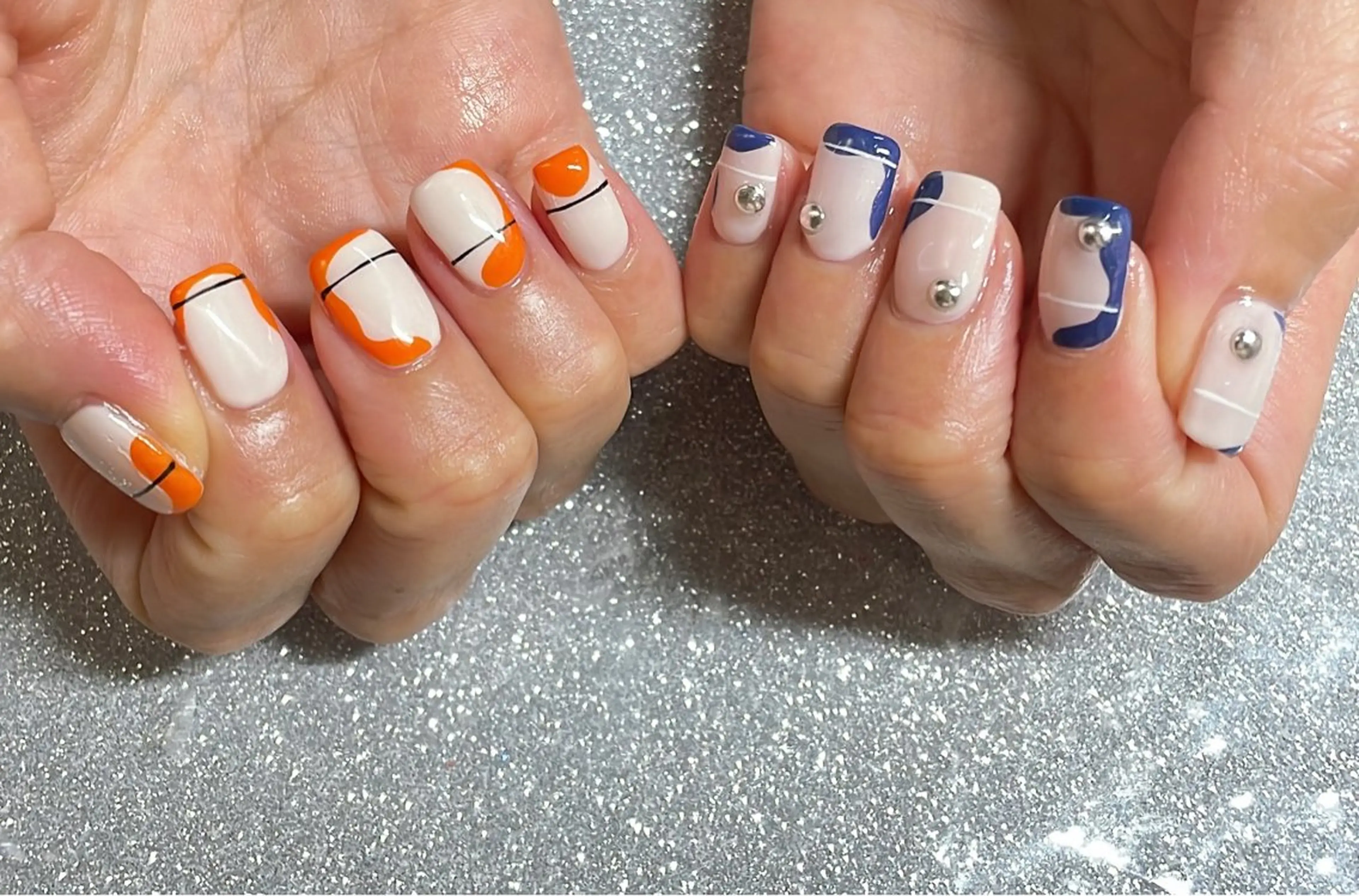 ネイル ハンドネイル VIERU 🌈🎀💖のネイルデザイン