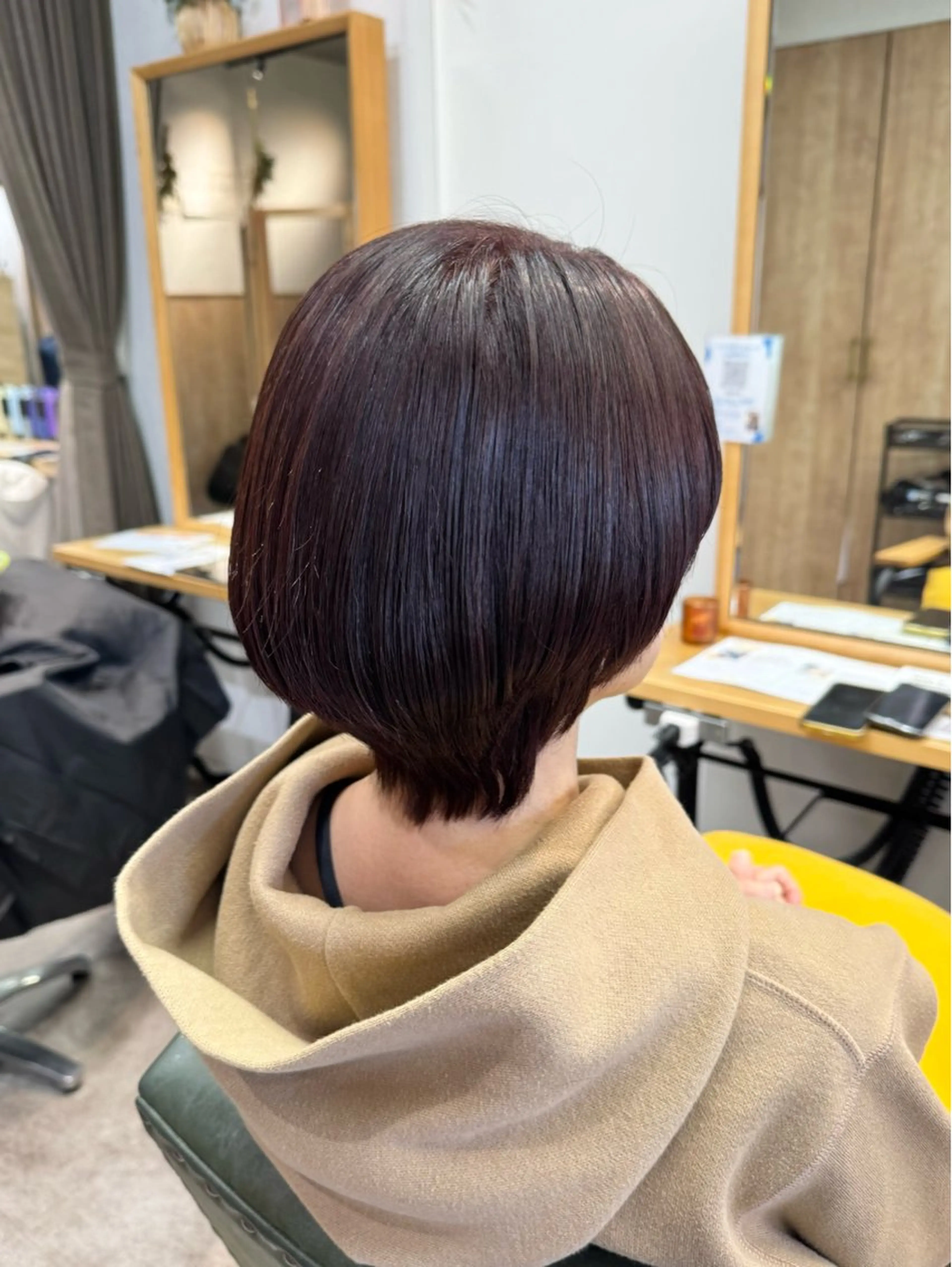 ショート カラー ヘアカラー トリートメント ヘアセット 縮毛矯正/エクステ /艶カラー/ヘアメのヘアスタイル