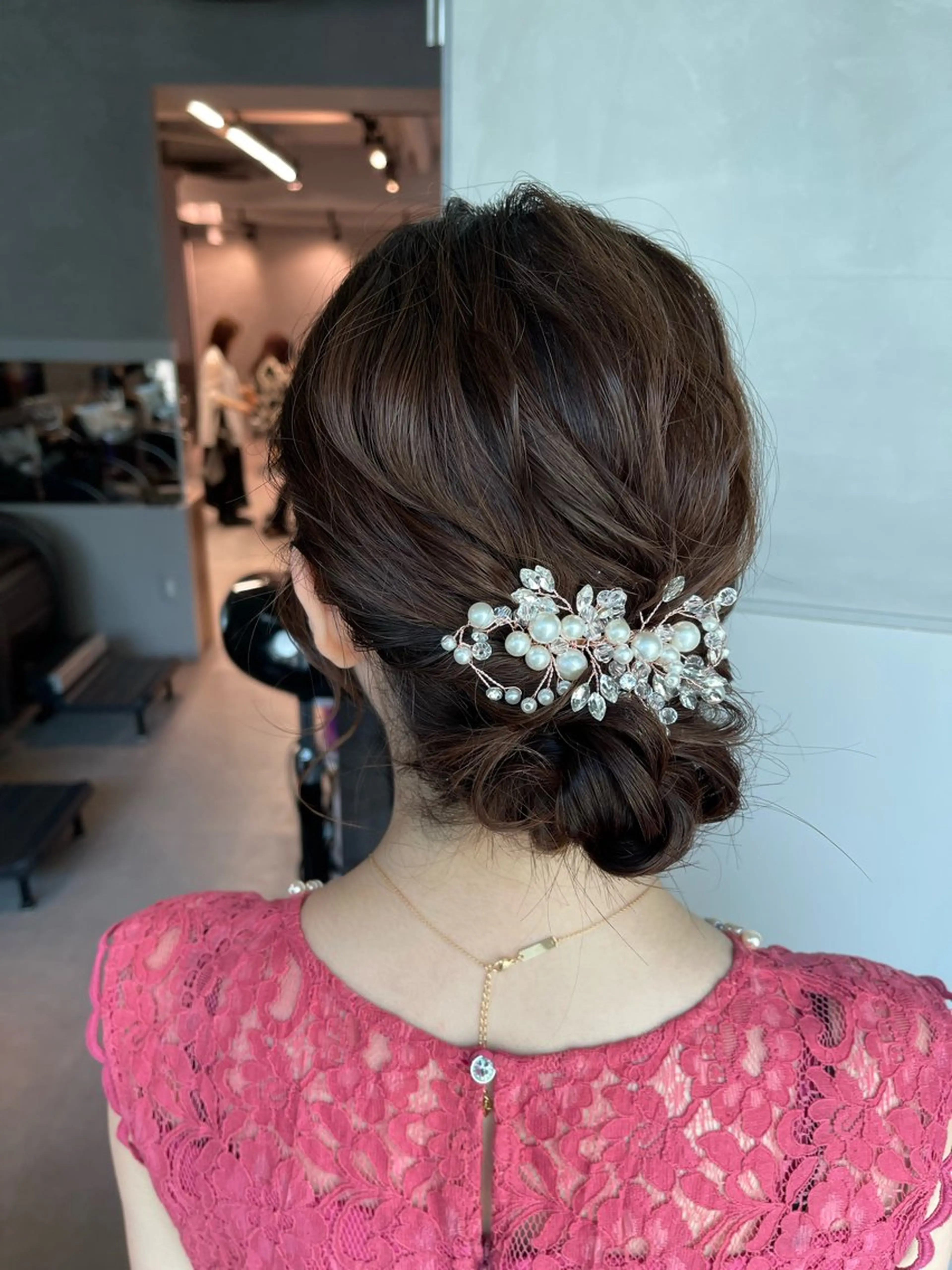 ヘアアレンジ 結婚式・ブライダル 卒業式のヘアスタイル charm《銀座》 ヘアセット/縮毛矯正のヘアスタイル