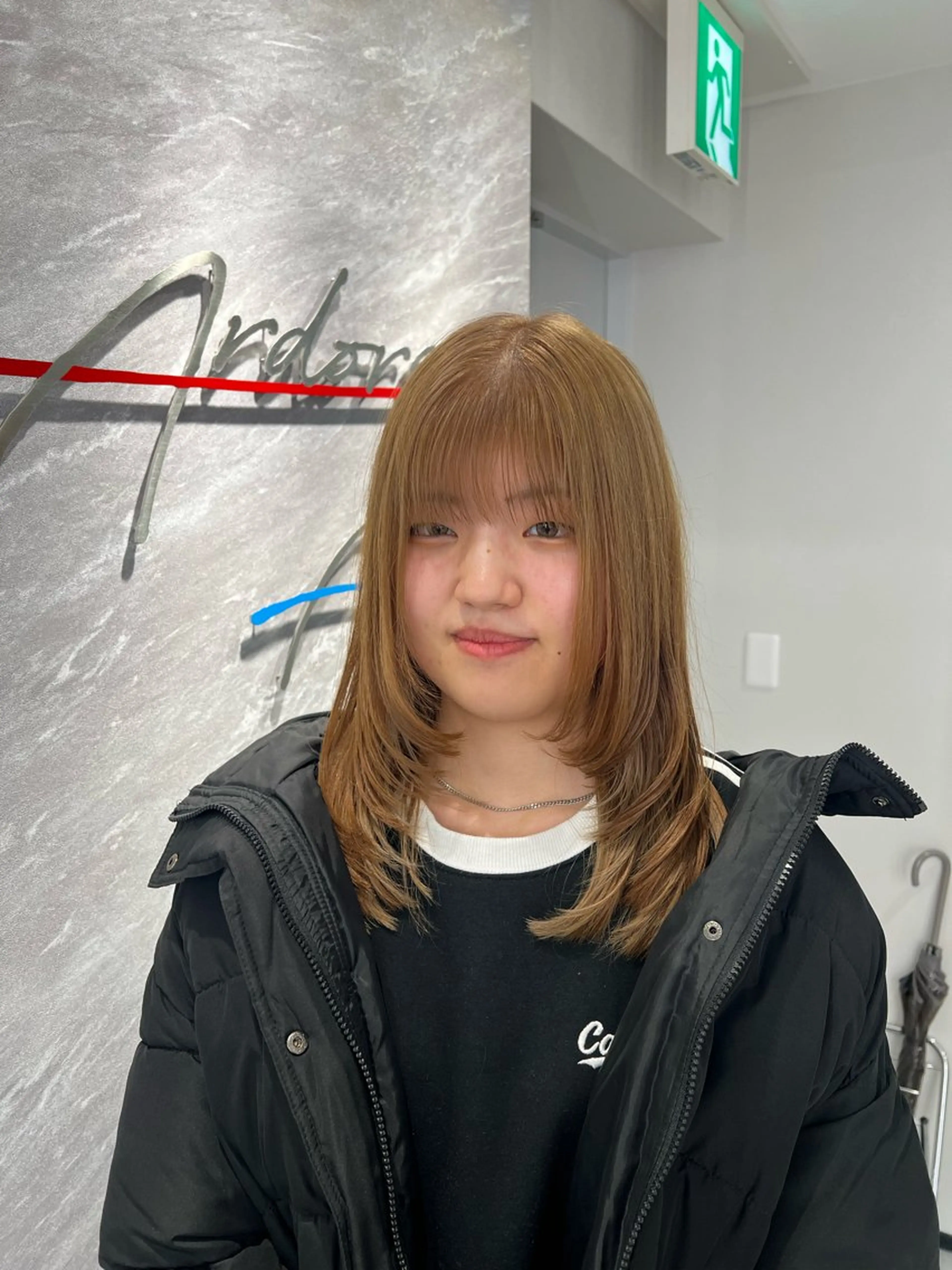 カラー eco/堀江/ 艶カラー/髪質改善のヘアスタイル