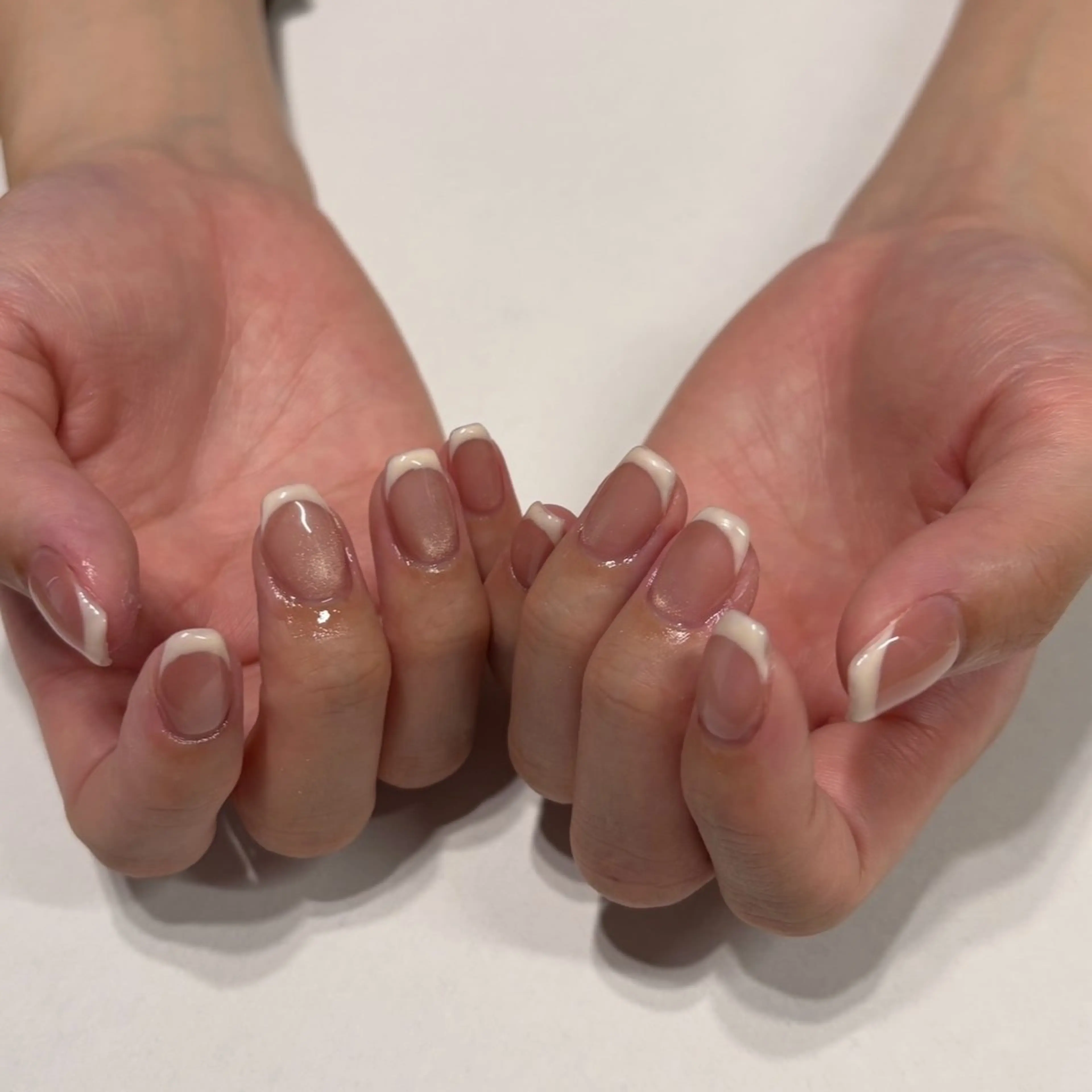 ネイル フレンチネイル ハンドネイル nail salon Cyaanのネイルデザイン