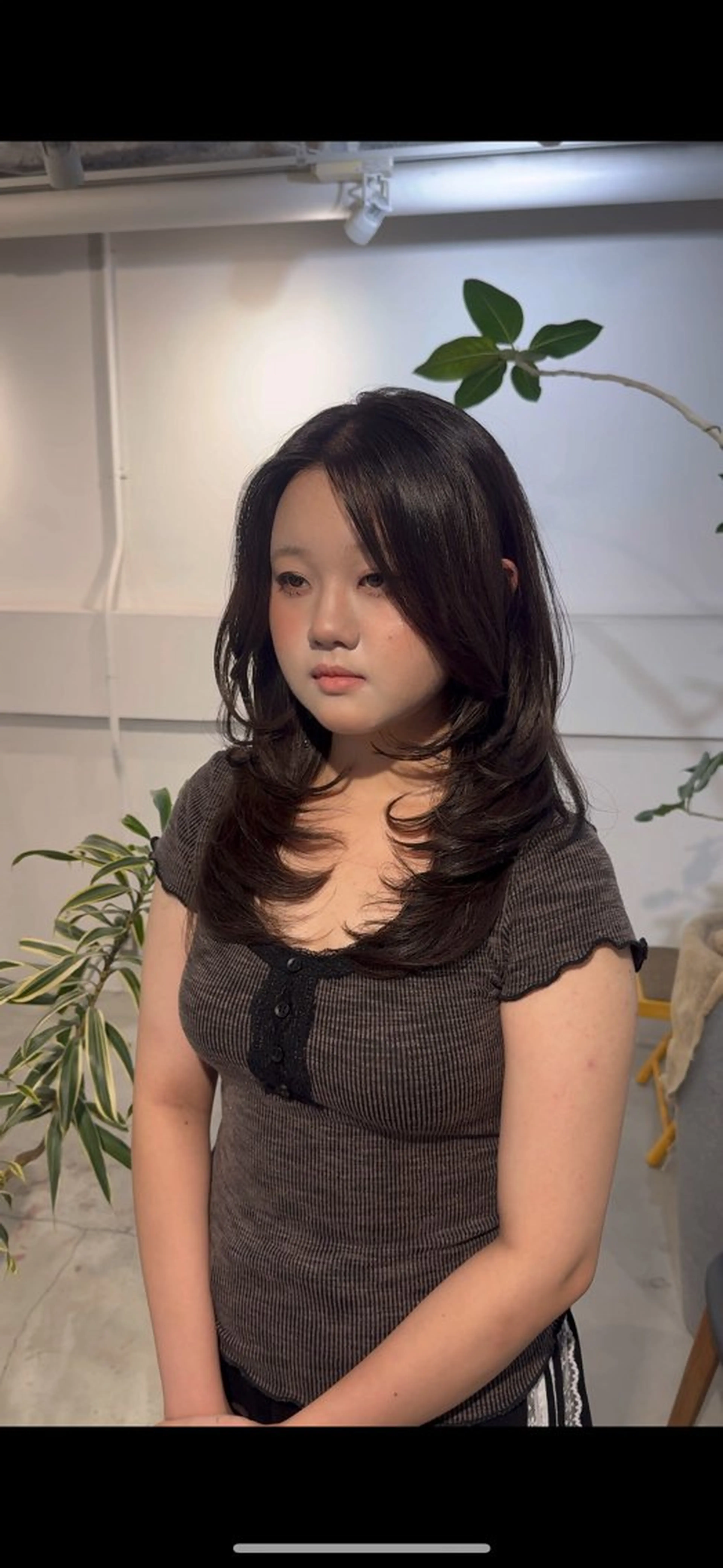 セミロング カット ヘアカラー トリートメント 顔周りcut・ご相談 ＝新宿しずく🇰🇷のヘアスタイル